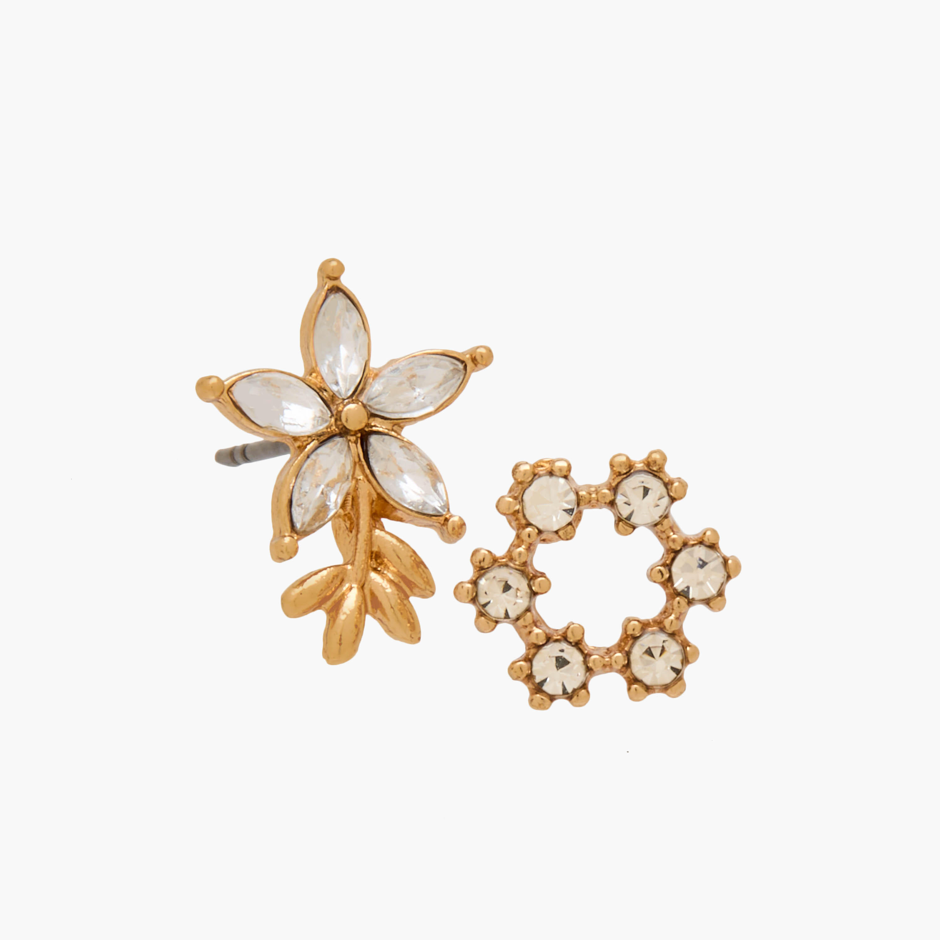 Pack of 9 Gold Tone Embellished Earrings with Pushback Closure-women-watchesandjewellery-jewellery-earrings-image-4
