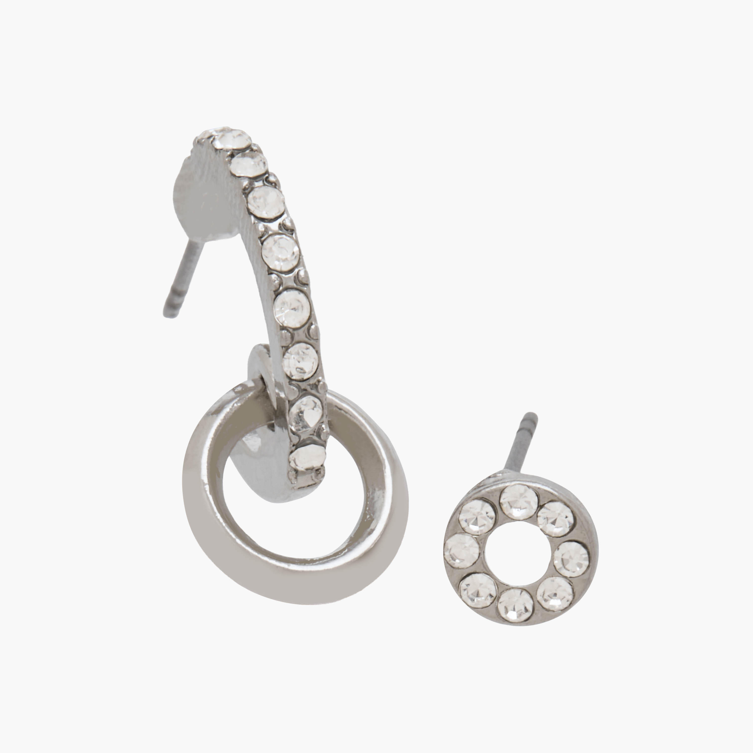 حلقان ميتاليك متنوعة بمكبس إغلاق - عبوة 9 أزواج-women-watchesandjewellery-jewellery-earrings-image-4