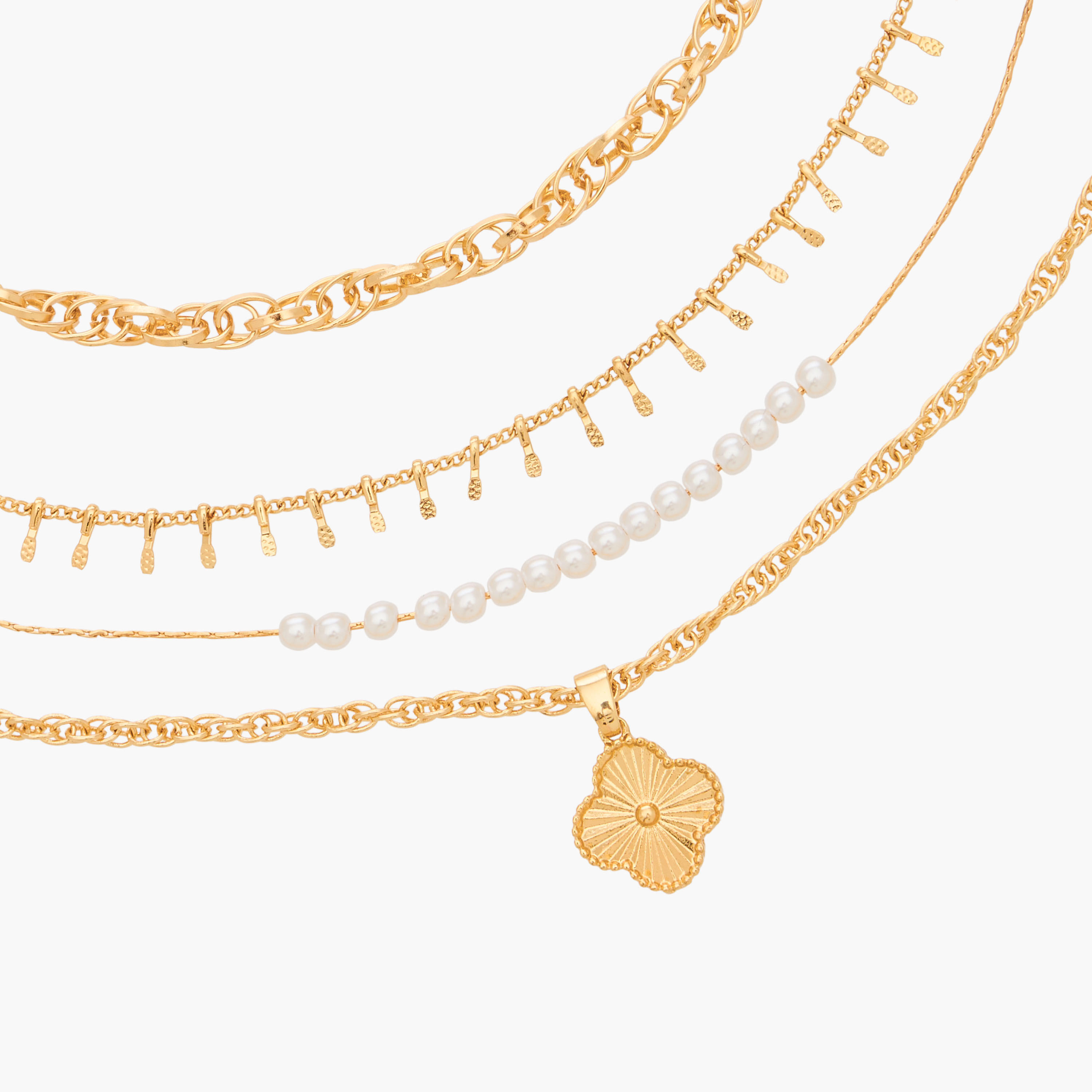 Set of 4 - Metal Chain Necklace-women-watchesandjewellery-jewellery-necklacesandpendants-image-6