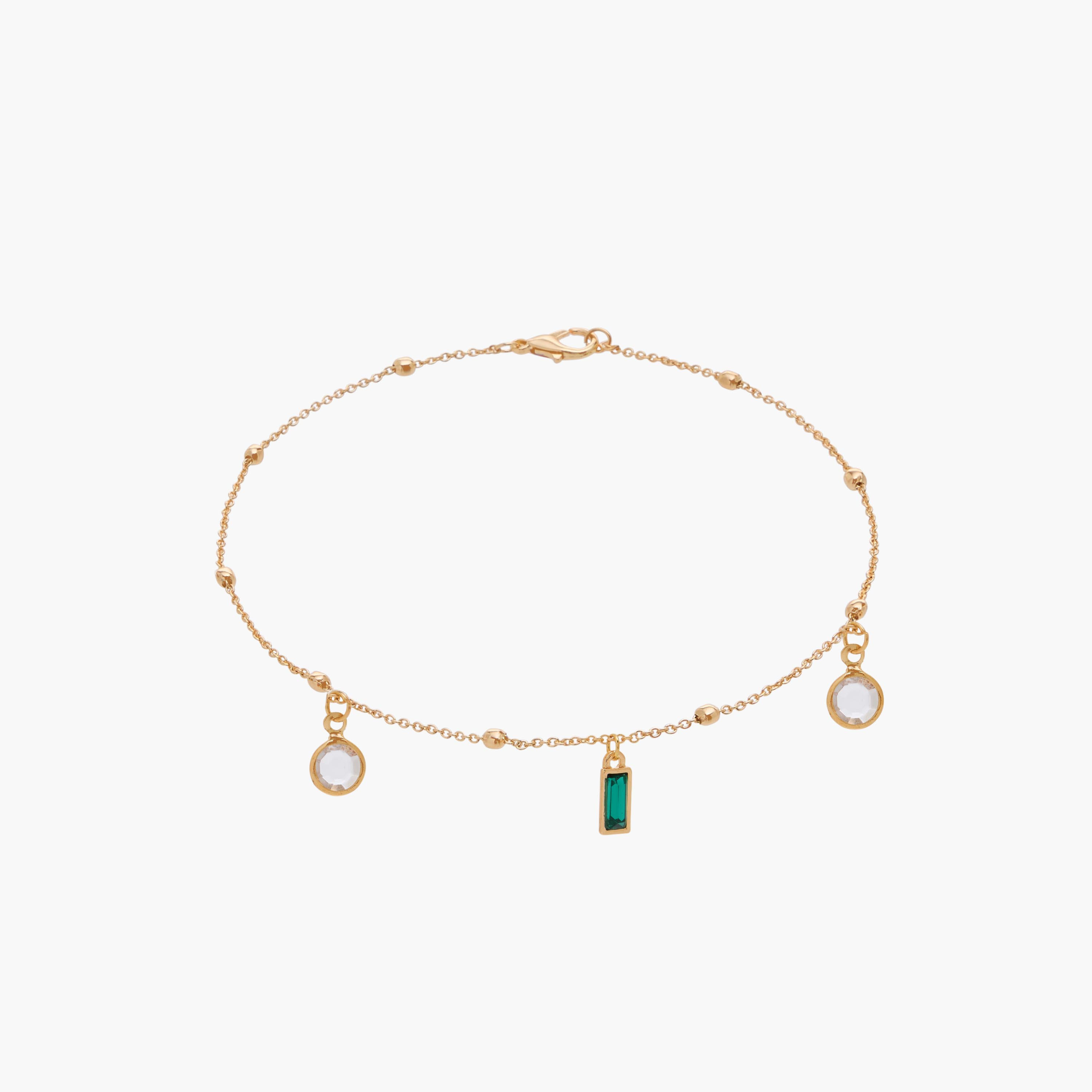 Pack of 5 Gold Tone Embellished Anklet-women-watchesandjewellery-jewellery-anklets-image-4