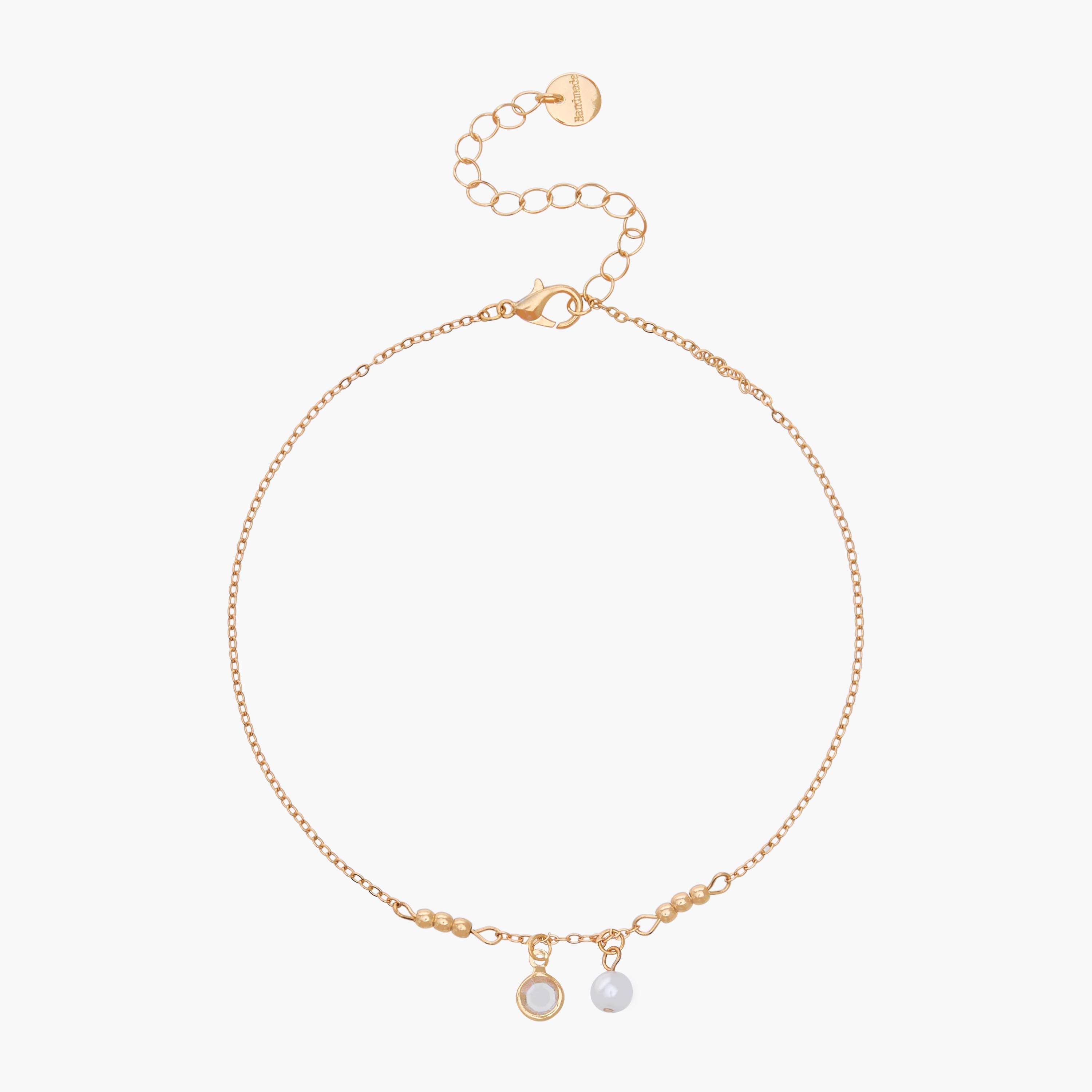 Pack of 5 Gold Tone Embellished Anklet-women-watchesandjewellery-jewellery-anklets-image-8