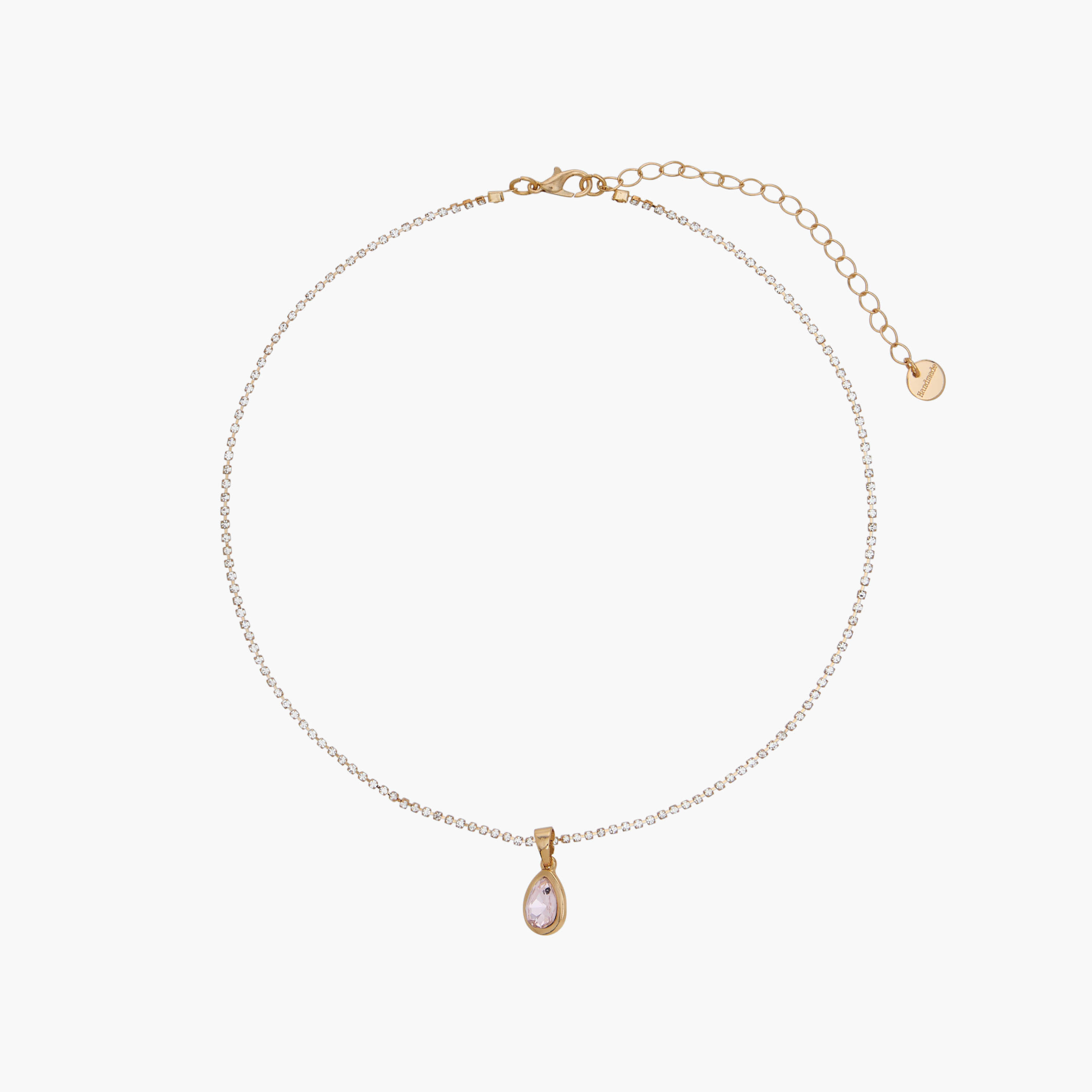 Set of 2 - Stone Embellished Gold Tone Pendant Necklace and Earrings-women-watchesandjewellery-jewellery-jewellerysets-image-2