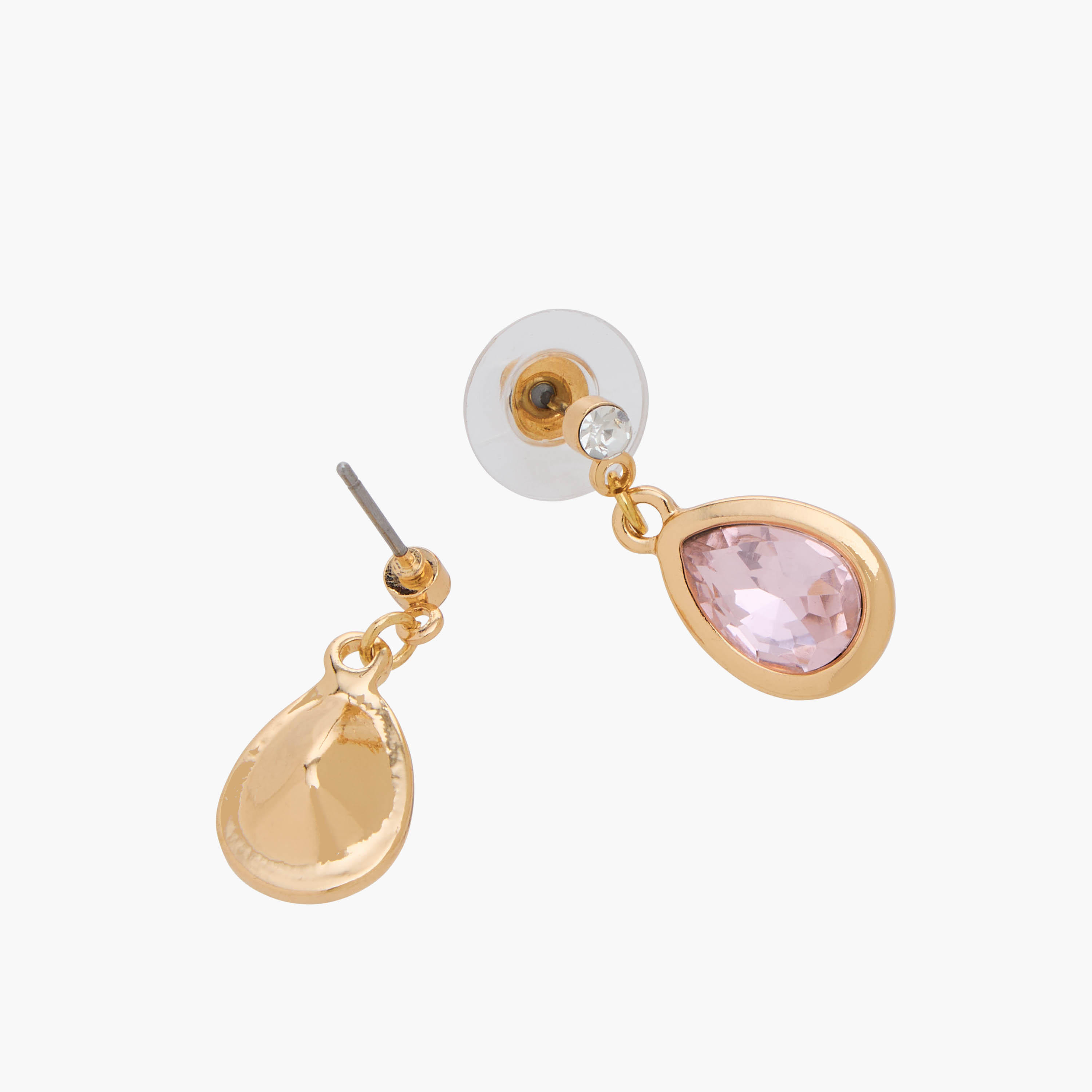 Set of 2 - Stone Embellished Gold Tone Pendant Necklace and Earrings-women-watchesandjewellery-jewellery-jewellerysets-image-5