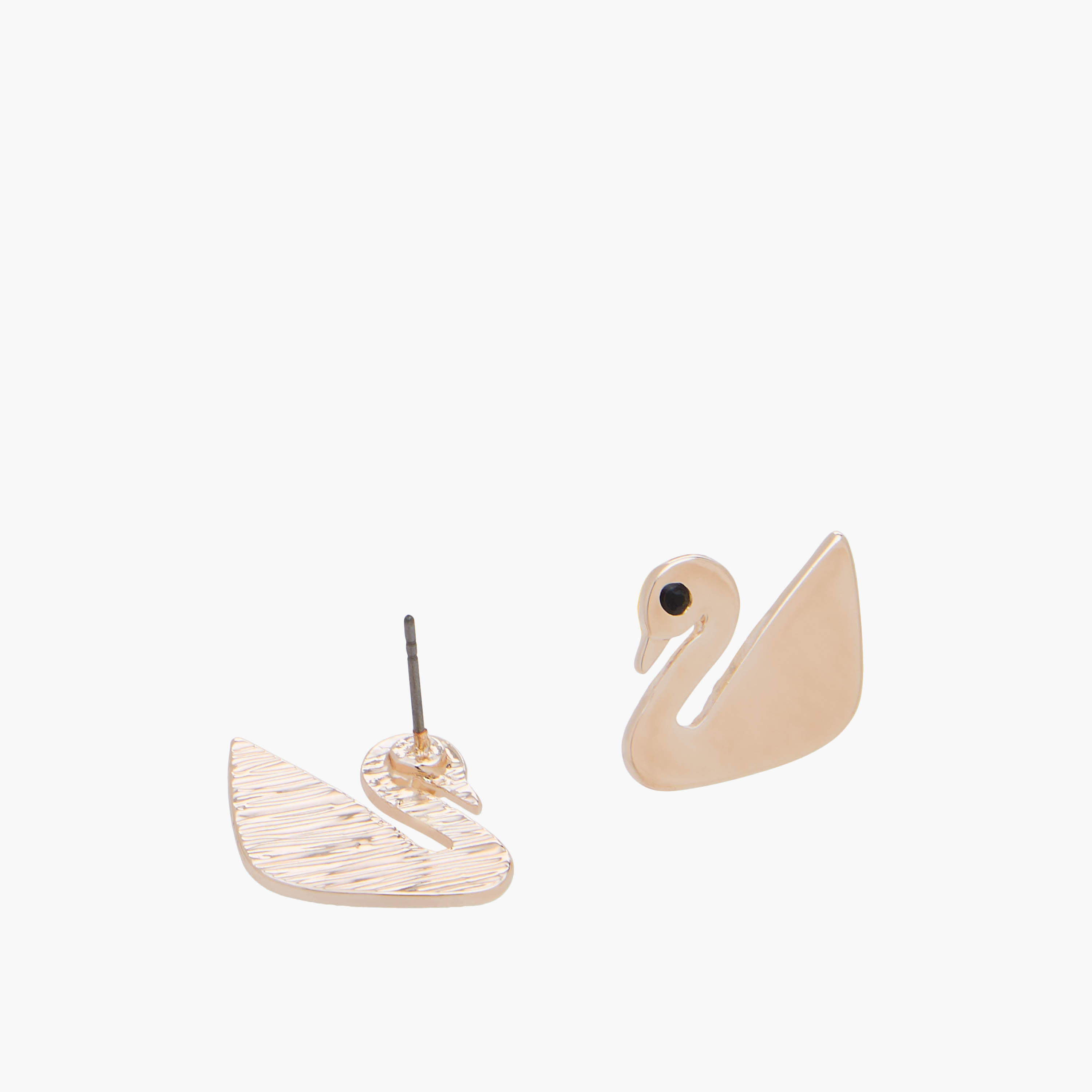 Set of 2 - Metal Stone Embellished Swan Pendant Necklace and Earrings-women-watchesandjewellery-jewellery-jewellerysets-image-5