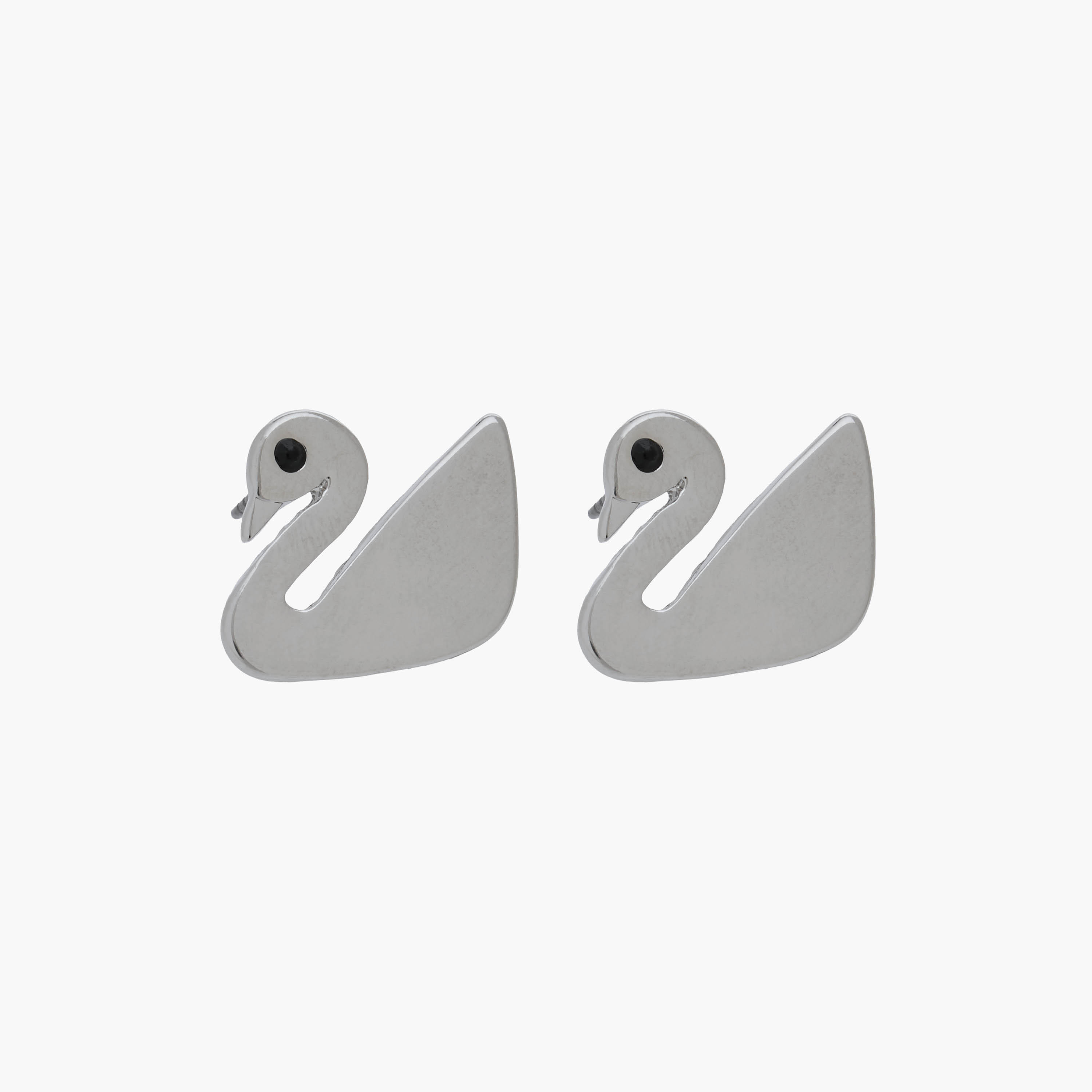 Set of 2 - Metal Stone Embellished Swan Pendant Necklace and Earrings-women-watchesandjewellery-jewellery-jewellerysets-image-4