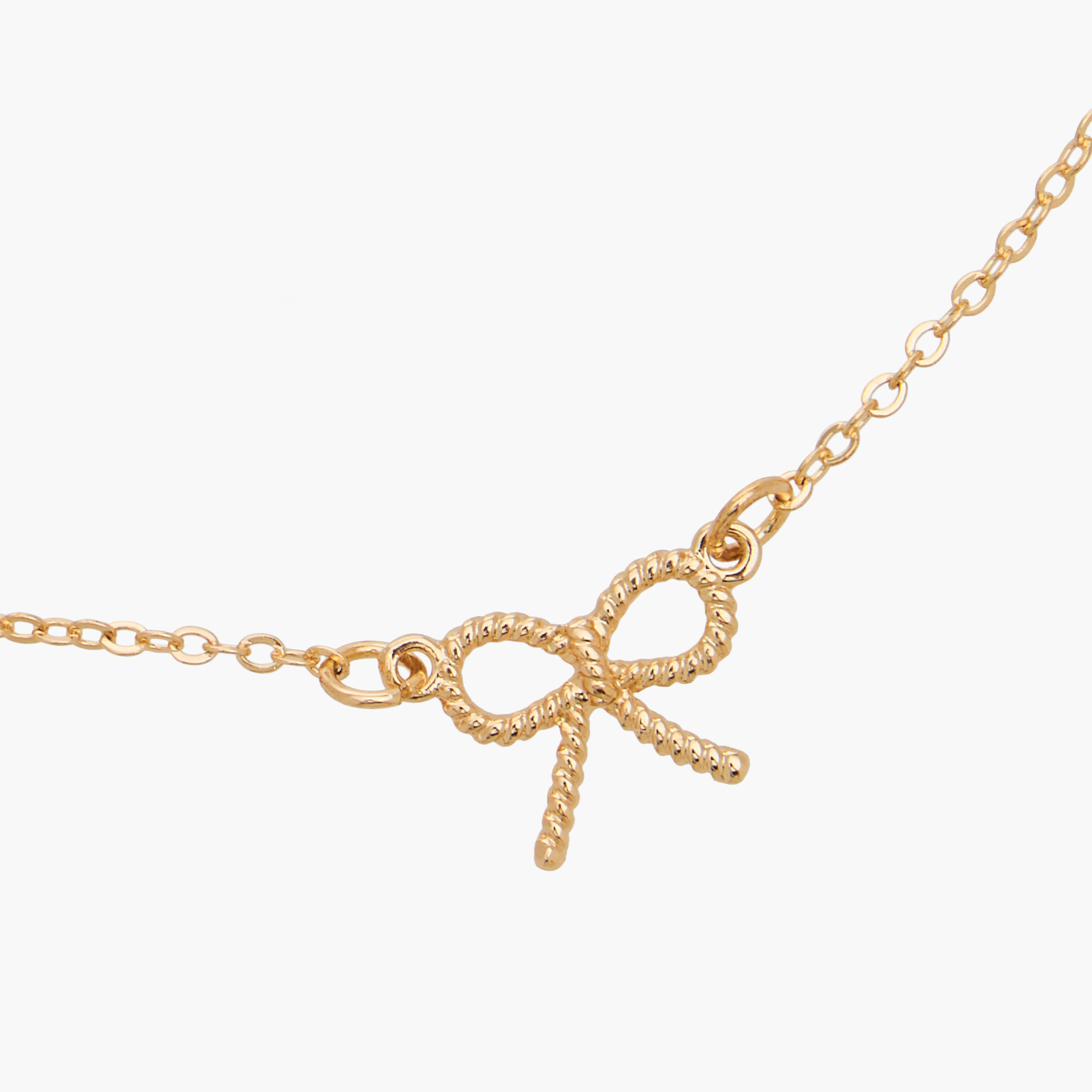 Set of 2 - Gold Tone Bow Pendant Necklace and Earrings-women-watchesandjewellery-jewellery-jewellerysets-image-7