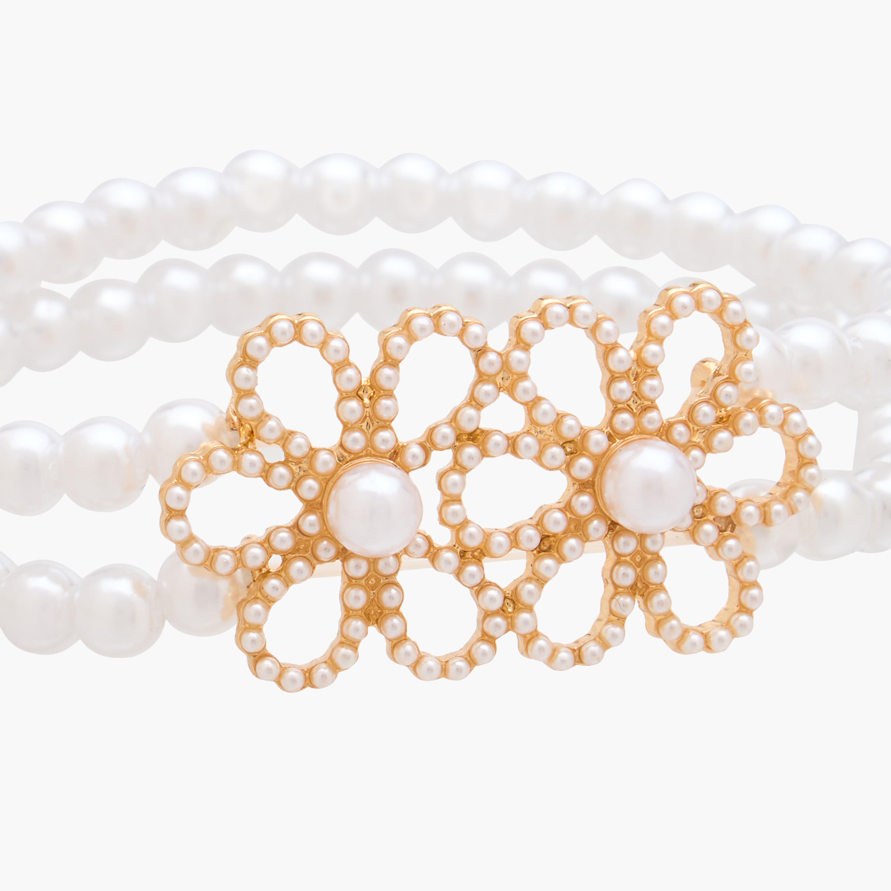Metal Pearl Embellished Bracelet-women-watchesandjewellery-jewellery-banglesandbracelets-image-3