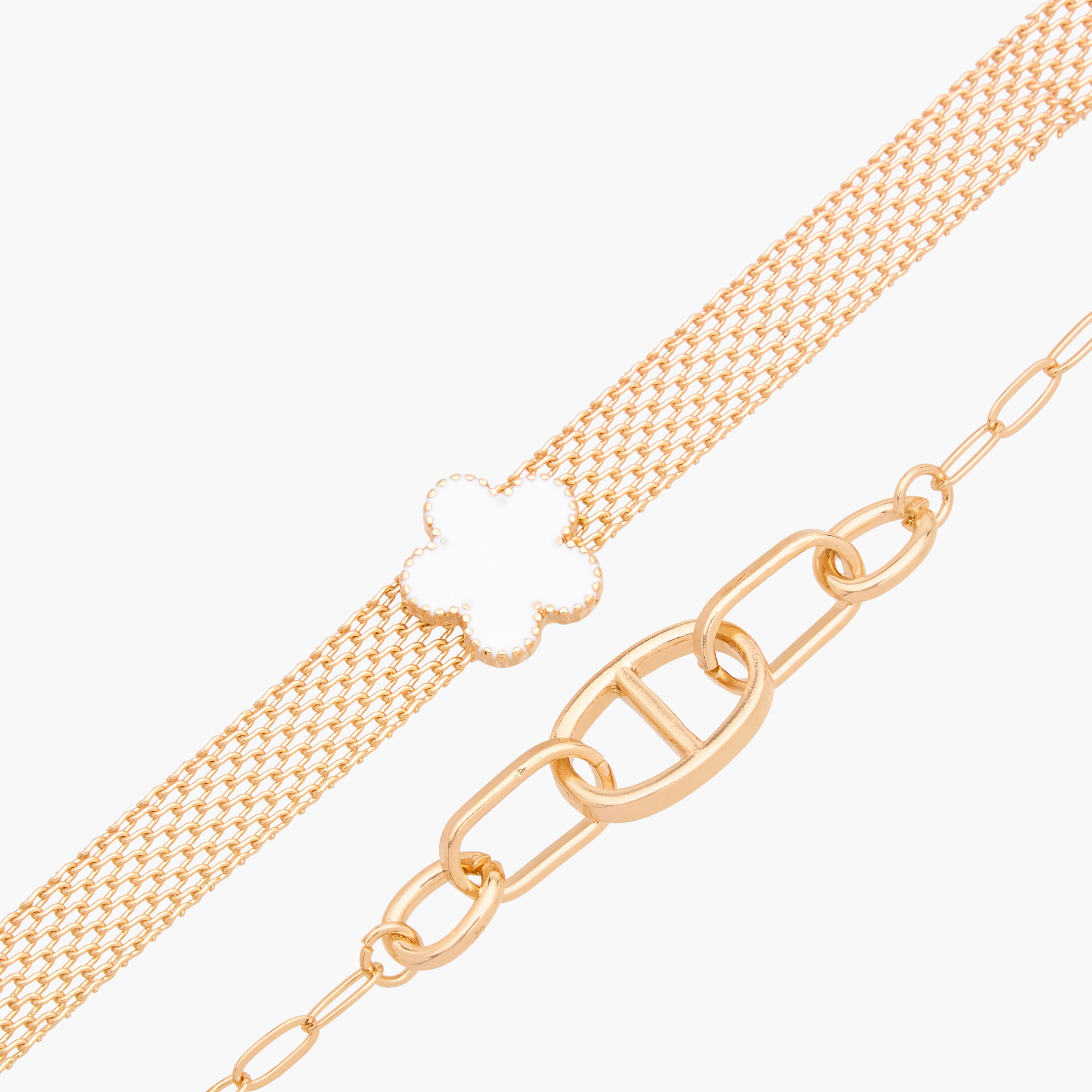 Pack of 2 Gold Plated Assorted Bracelet-women-watchesandjewellery-jewellery-banglesandbracelets-image-7