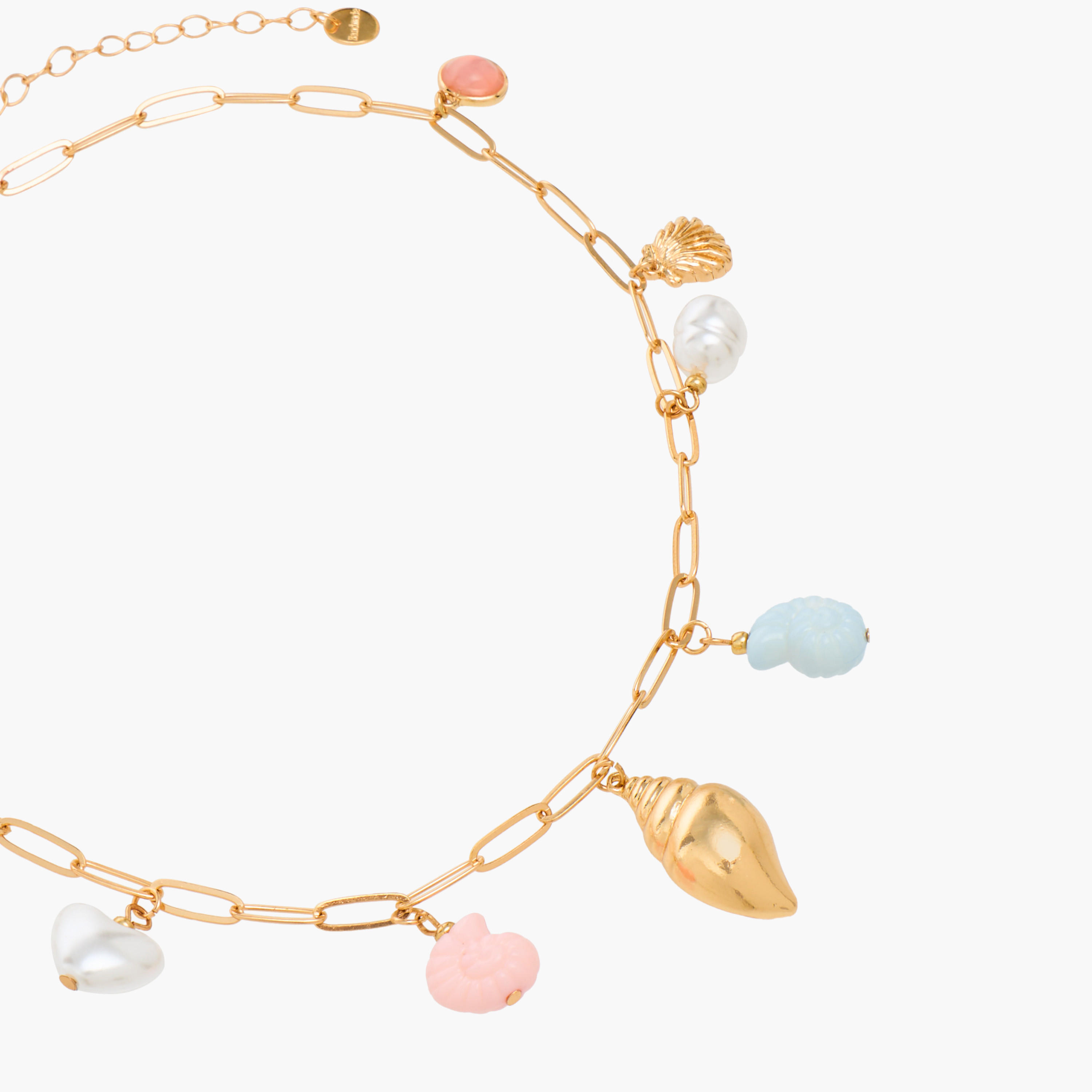 Gold Tone Necklace with Charms-women-watchesandjewellery-jewellery-necklacesandpendants-image-2