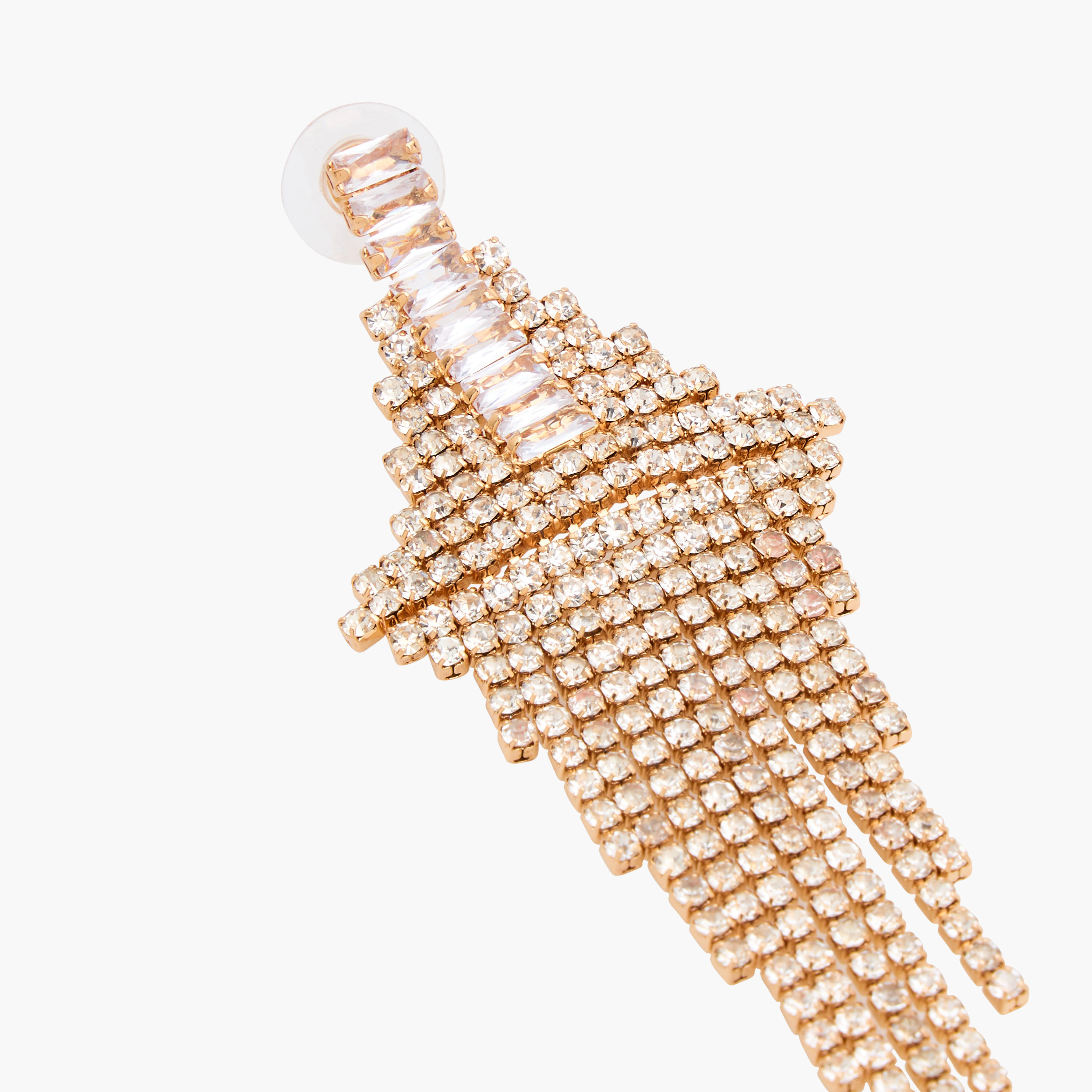 Stone Embellished Dangling Earrings with Pushback Closure-women-watchesandjewellery-jewellery-earrings-image-4