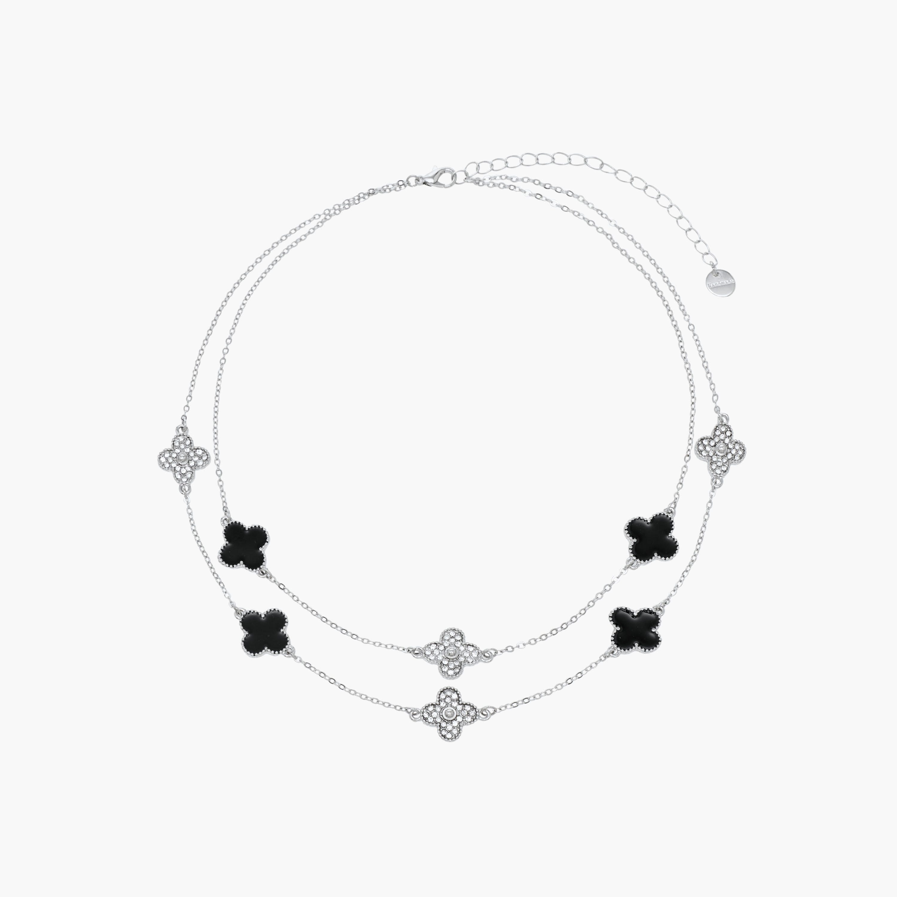 Metal Clover Charm Necklace-women-watchesandjewellery-jewellery-necklacesandpendants-image-1