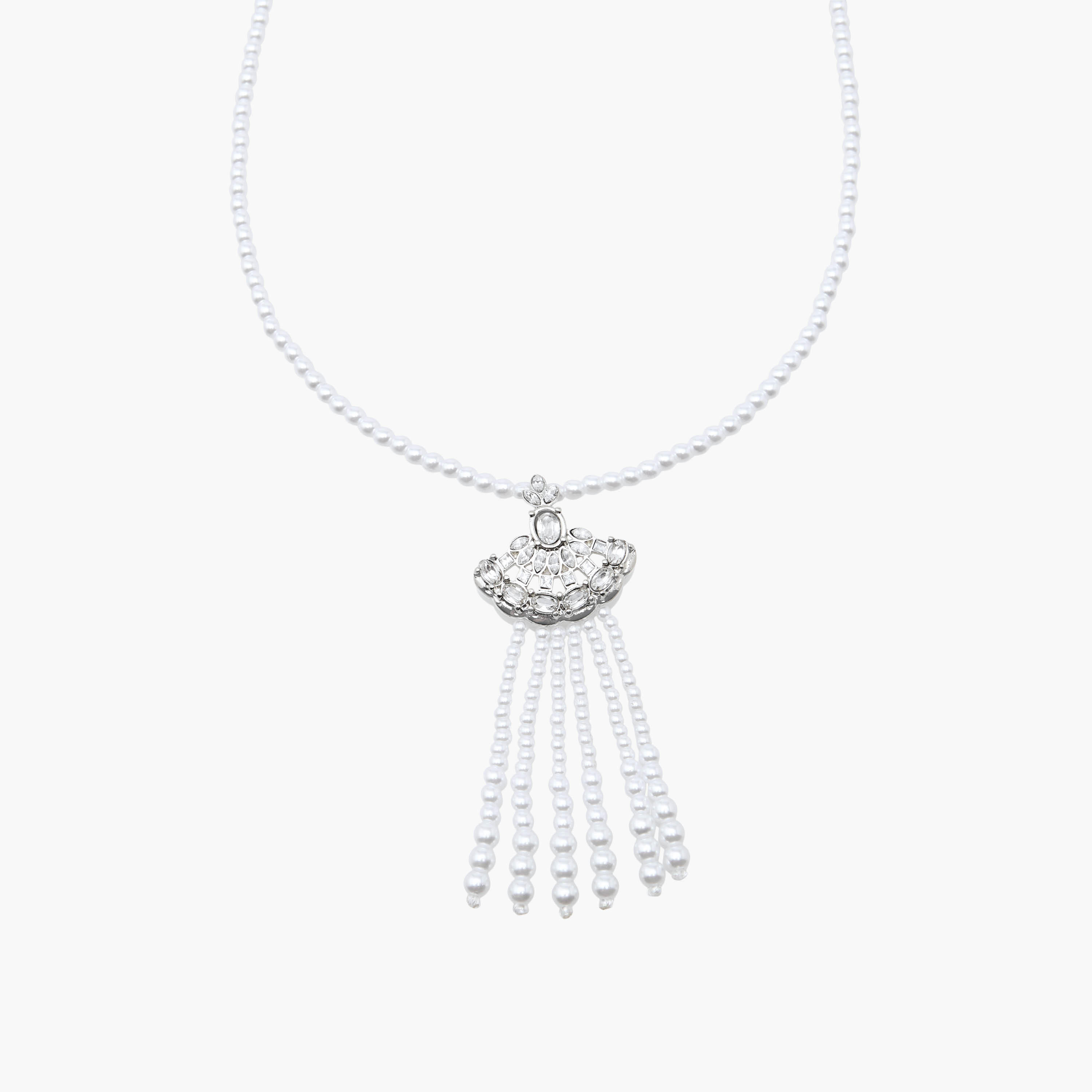 Metal Pearl Pendant Necklace-women-watchesandjewellery-jewellery-necklacesandpendants-image-2
