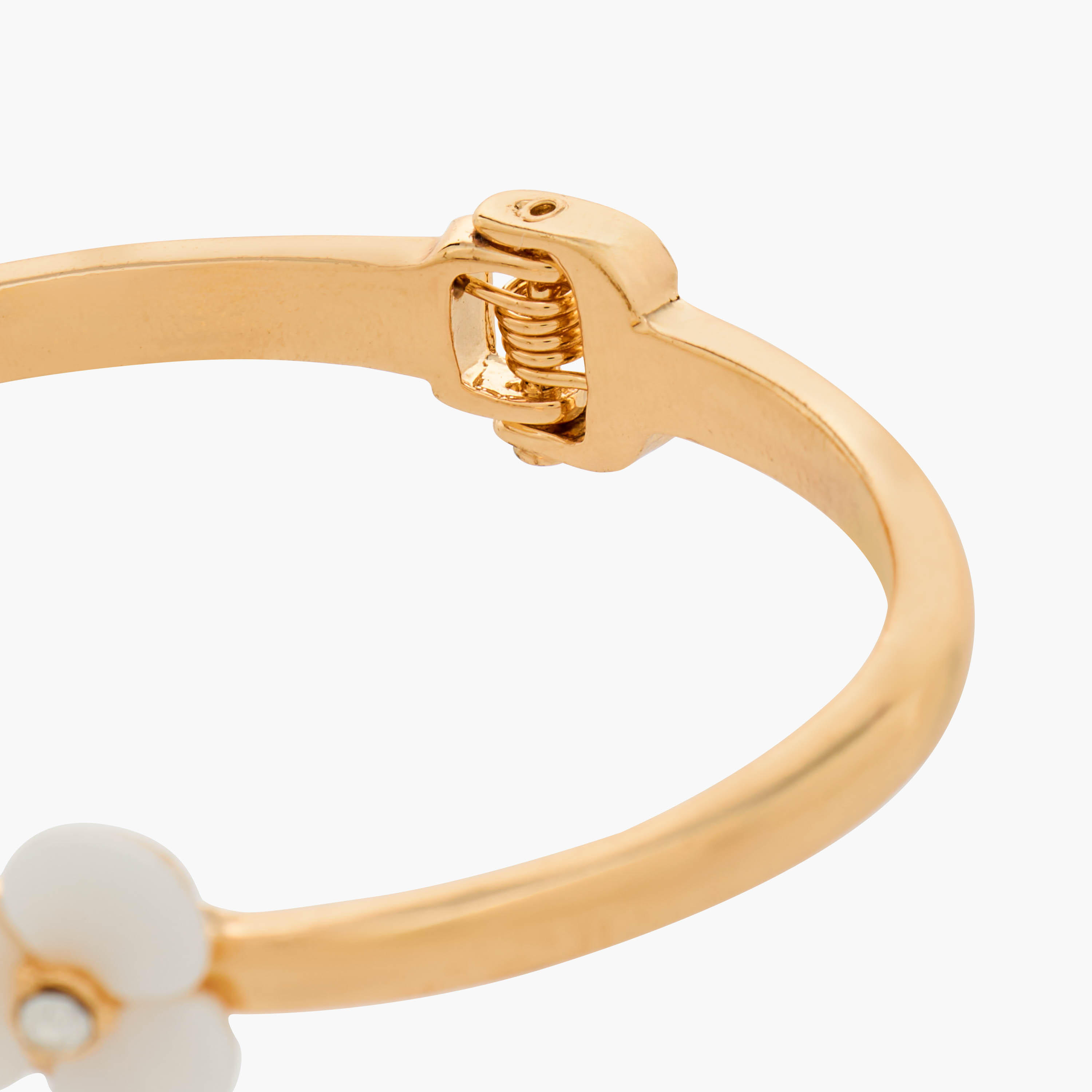 سوار معدن مزين بأزهار-women-watchesandjewellery-jewellery-banglesandbracelets-image-4