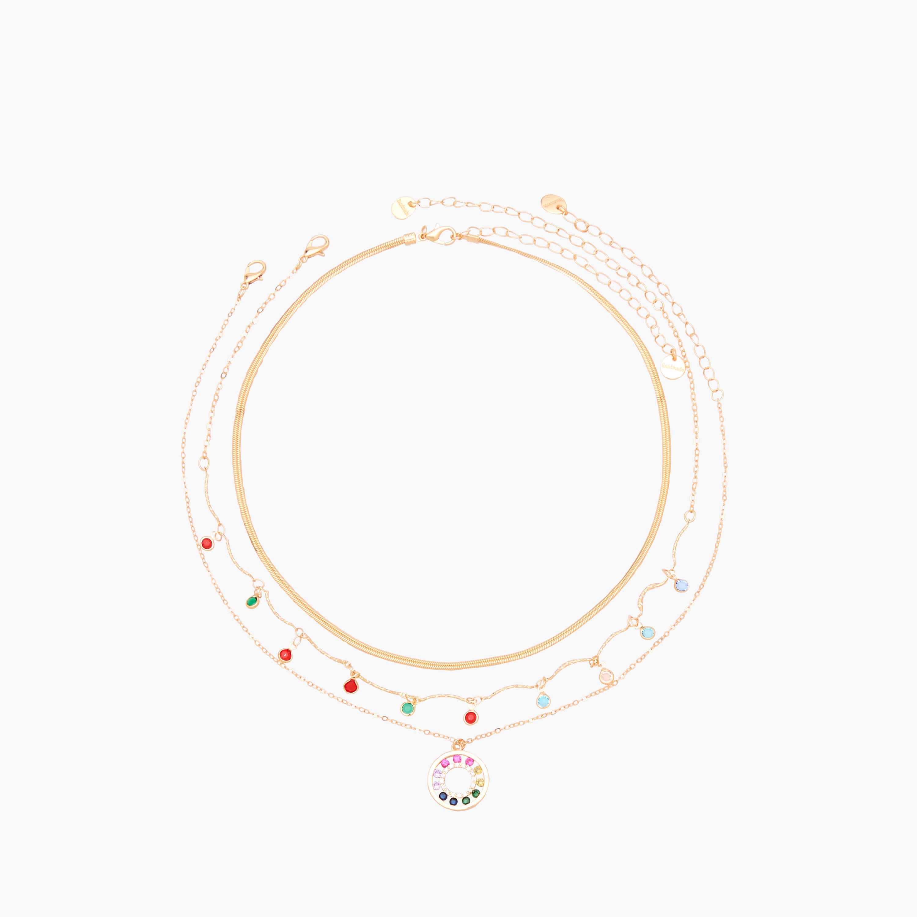 Pack of 3 Gold Tone Necklace with Assorted Design-women-watchesandjewellery-jewellery-necklacesandpendants-image-1