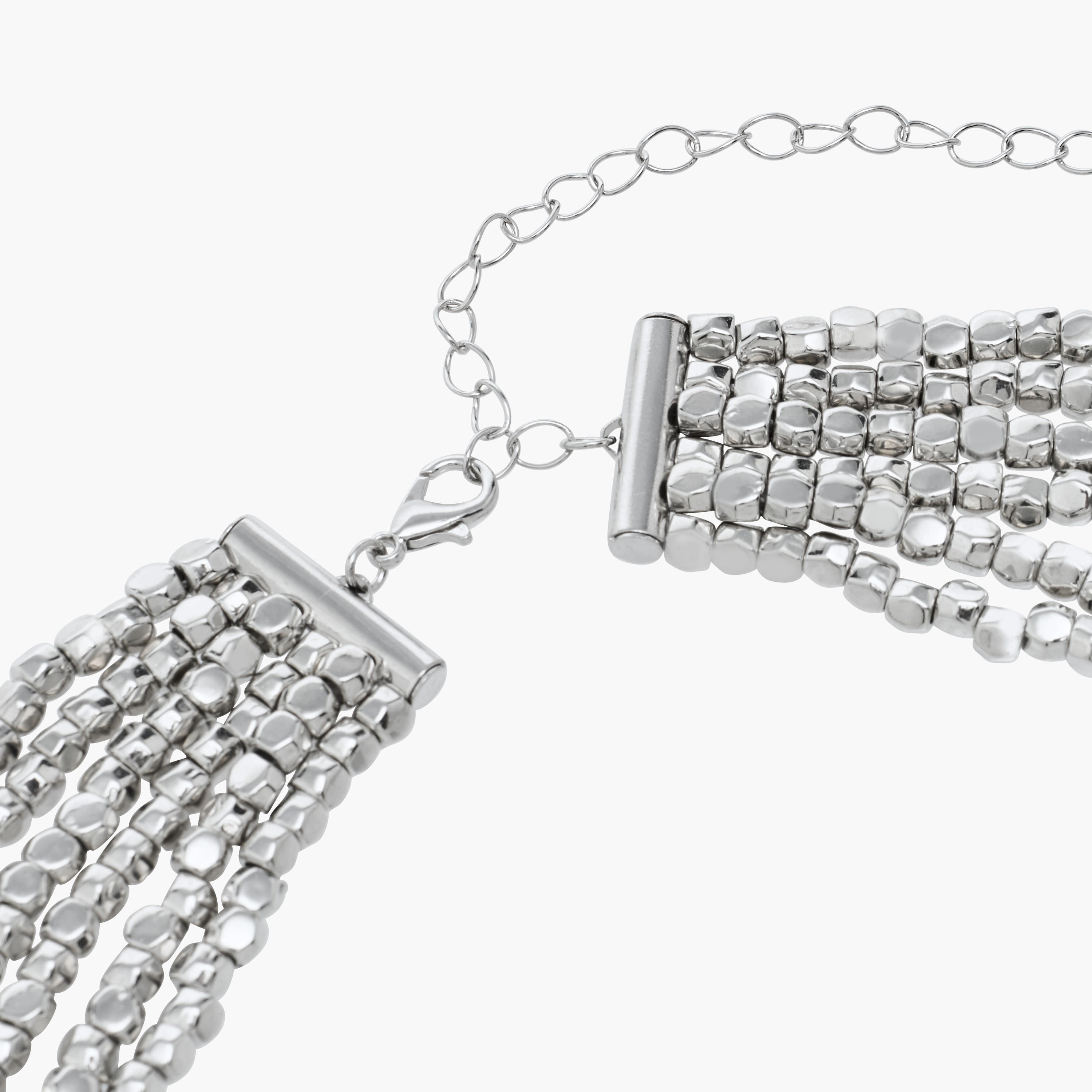 Metal Layered Choker Necklace-women-watchesandjewellery-jewellery-necklacesandpendants-image-3