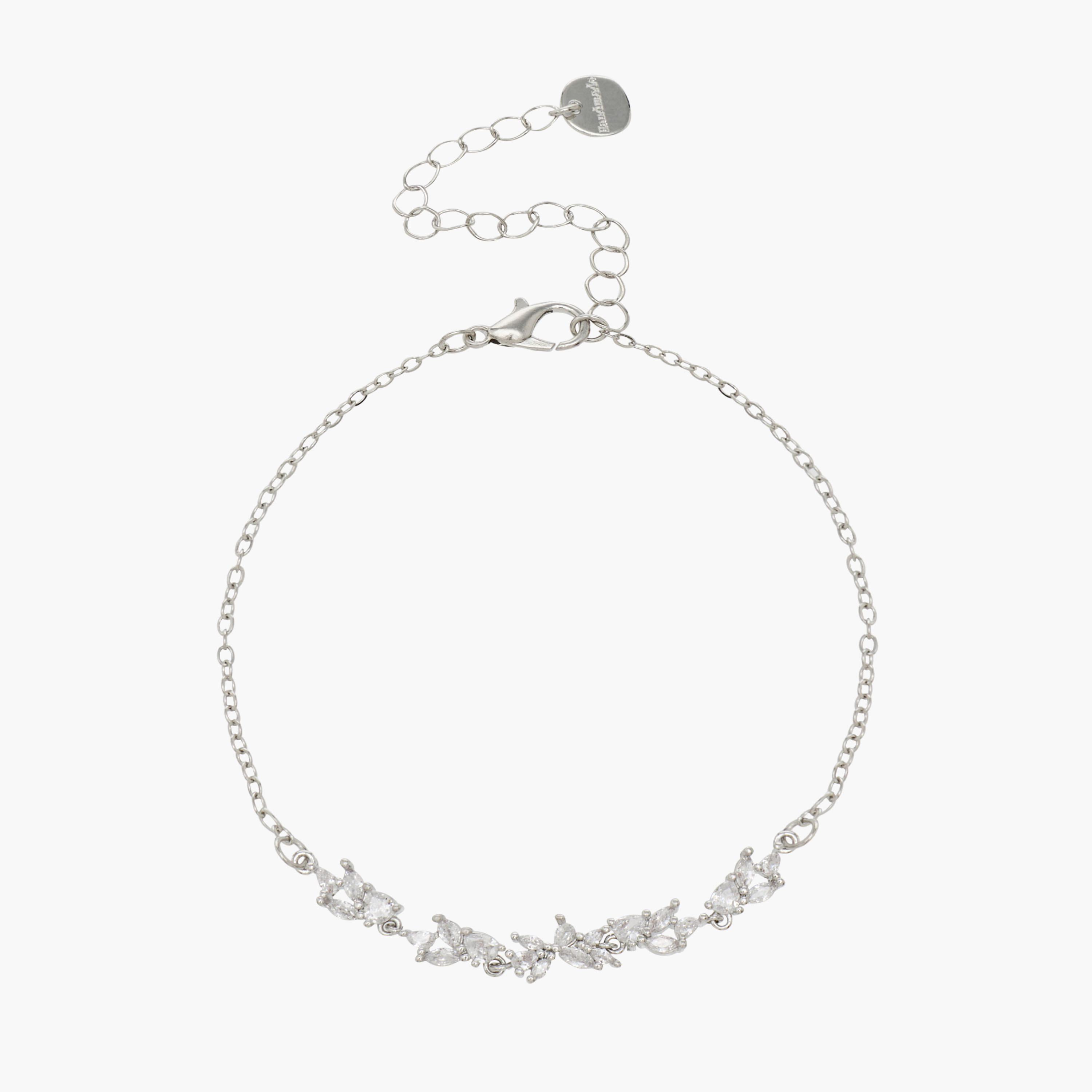 Silver Tone Necklace with Cubic Zirconia Embellishment-women-watchesandjewellery-jewellery-necklacesandpendants-image-2