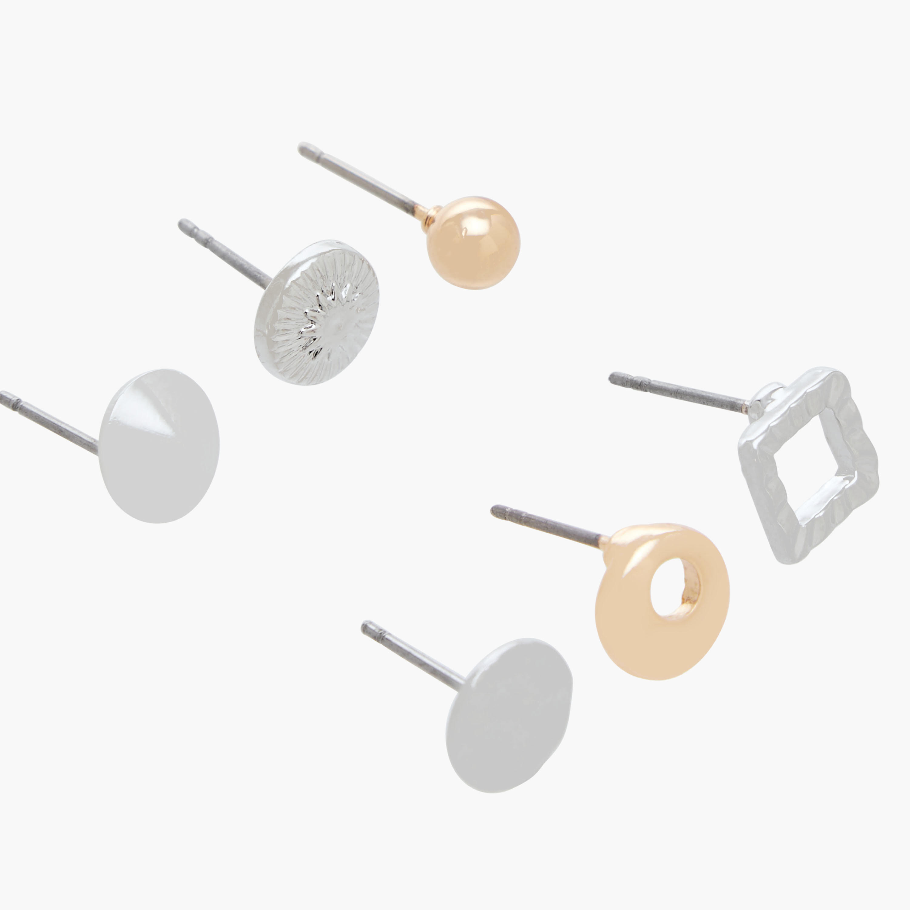 Pack of 6 Stud Earrings with Pushback Closure-women-watchesandjewellery-jewellery-earrings-image-3