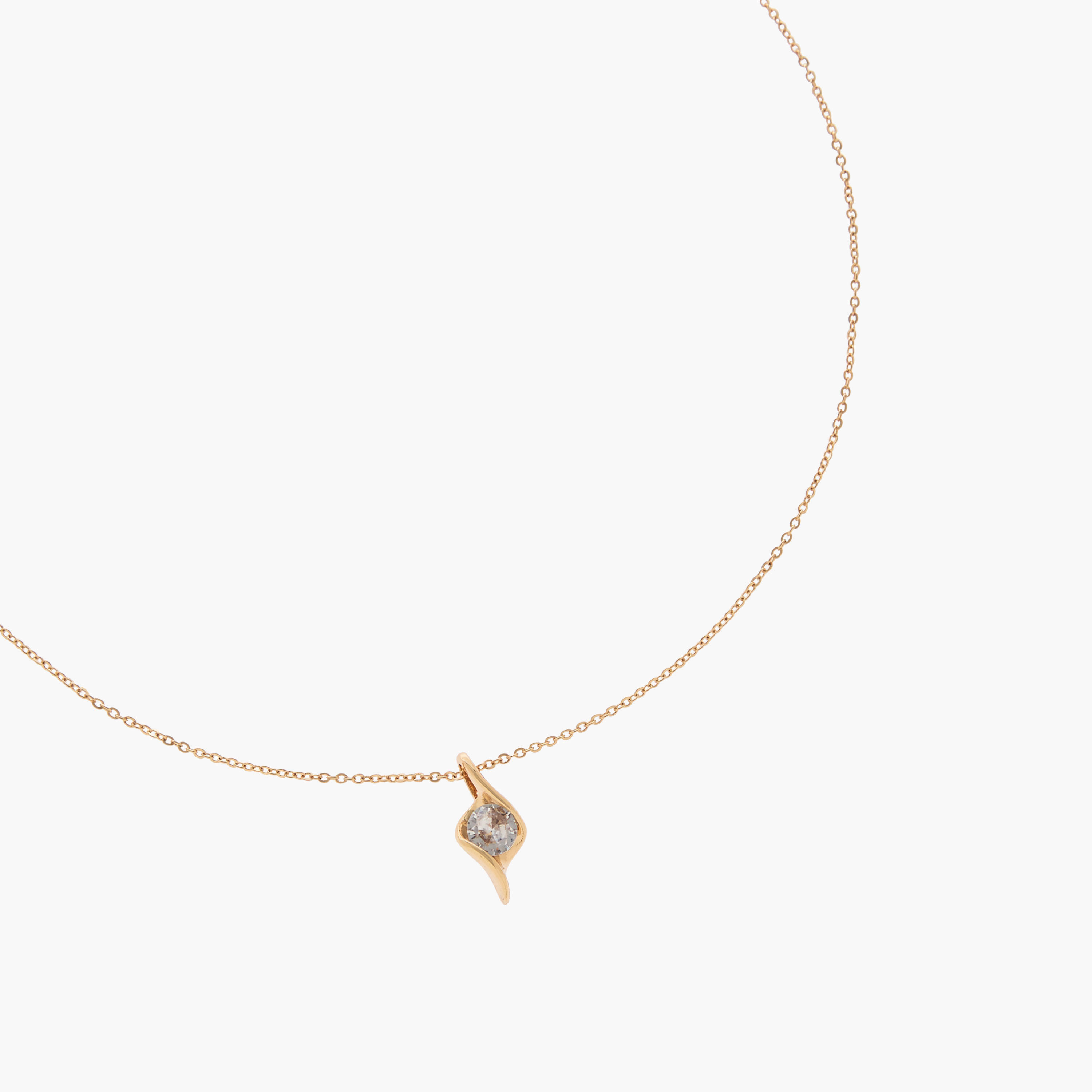 Metallic Stone Pendant Necklace-women-watchesandjewellery-jewellery-necklacesandpendants-image-2