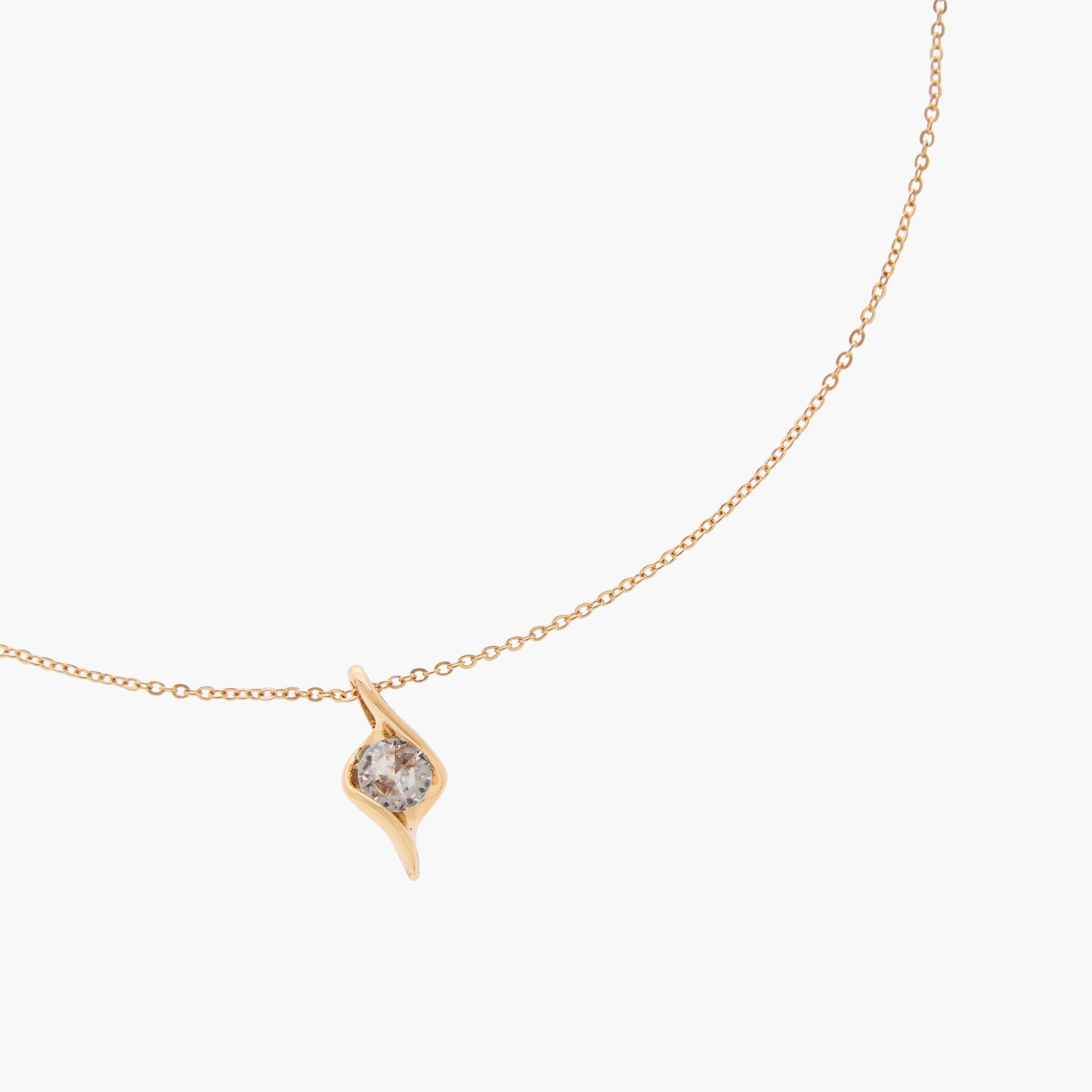 Metallic Stone Pendant Necklace-women-watchesandjewellery-jewellery-necklacesandpendants-image-3
