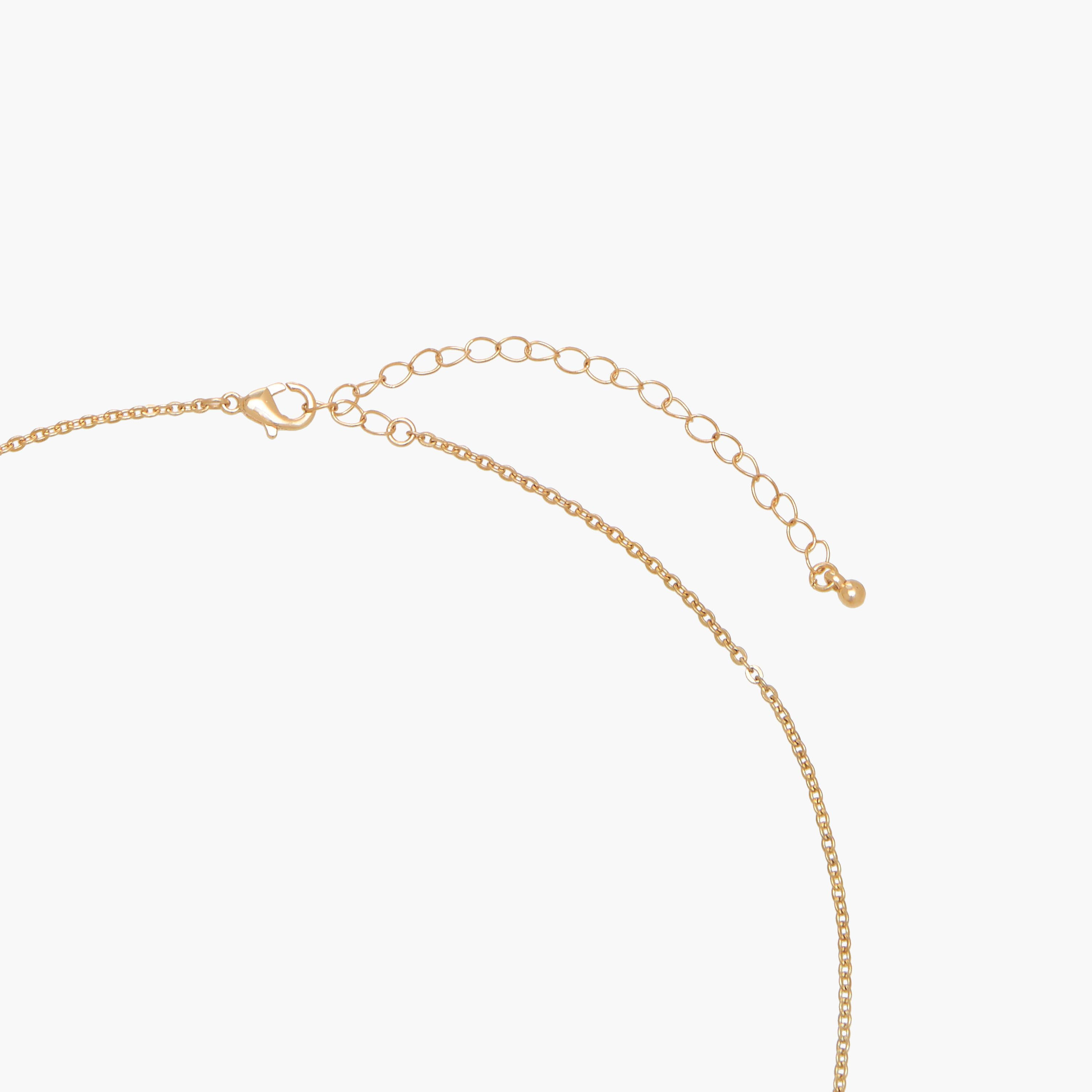 Gold Tone Pendant Necklace with Embellished Design-women-watchesandjewellery-jewellery-necklacesandpendants-image-4