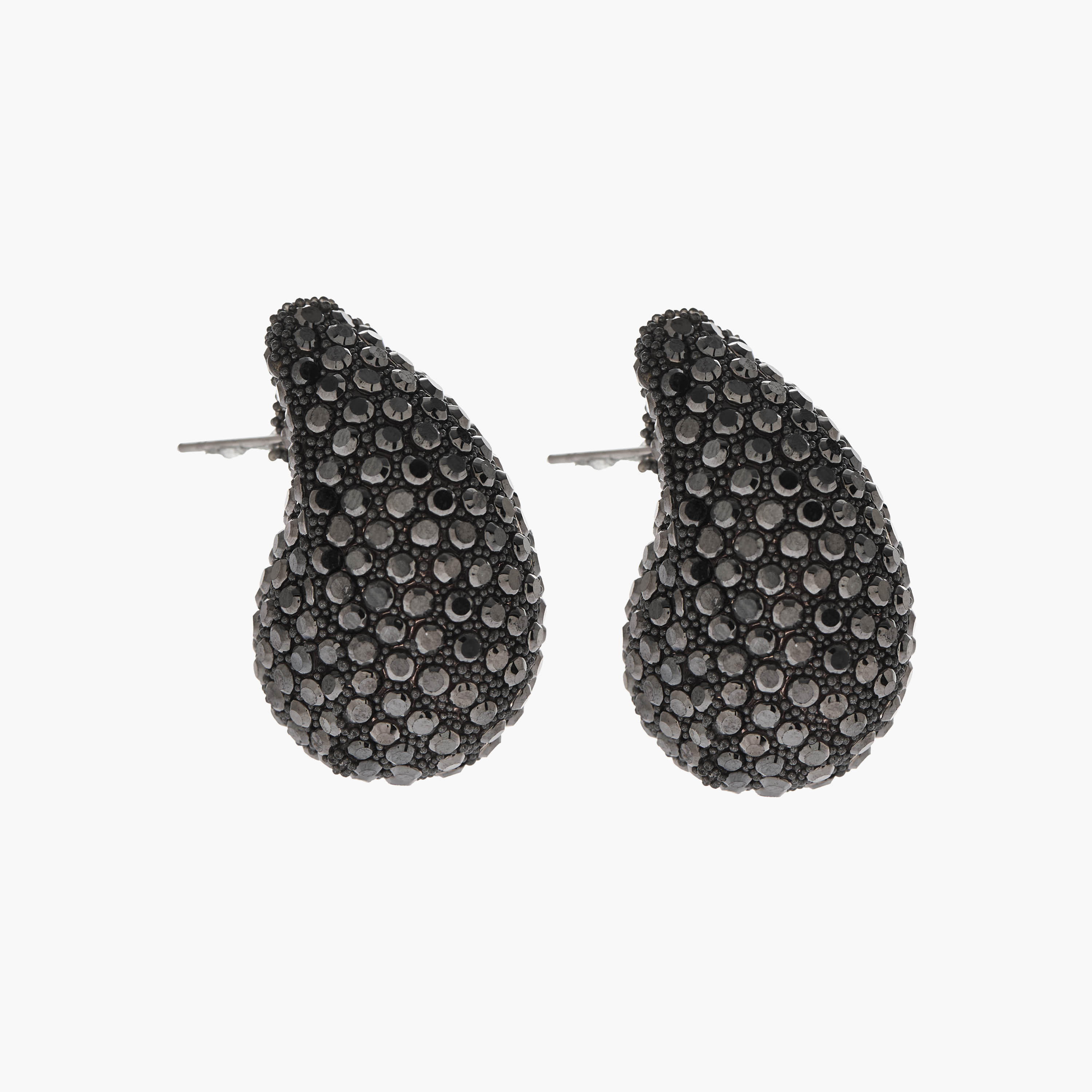 حلق دمعة ميتاليك بمكبس إغلاق خلفي-women-watchesandjewellery-jewellery-earrings-image-2