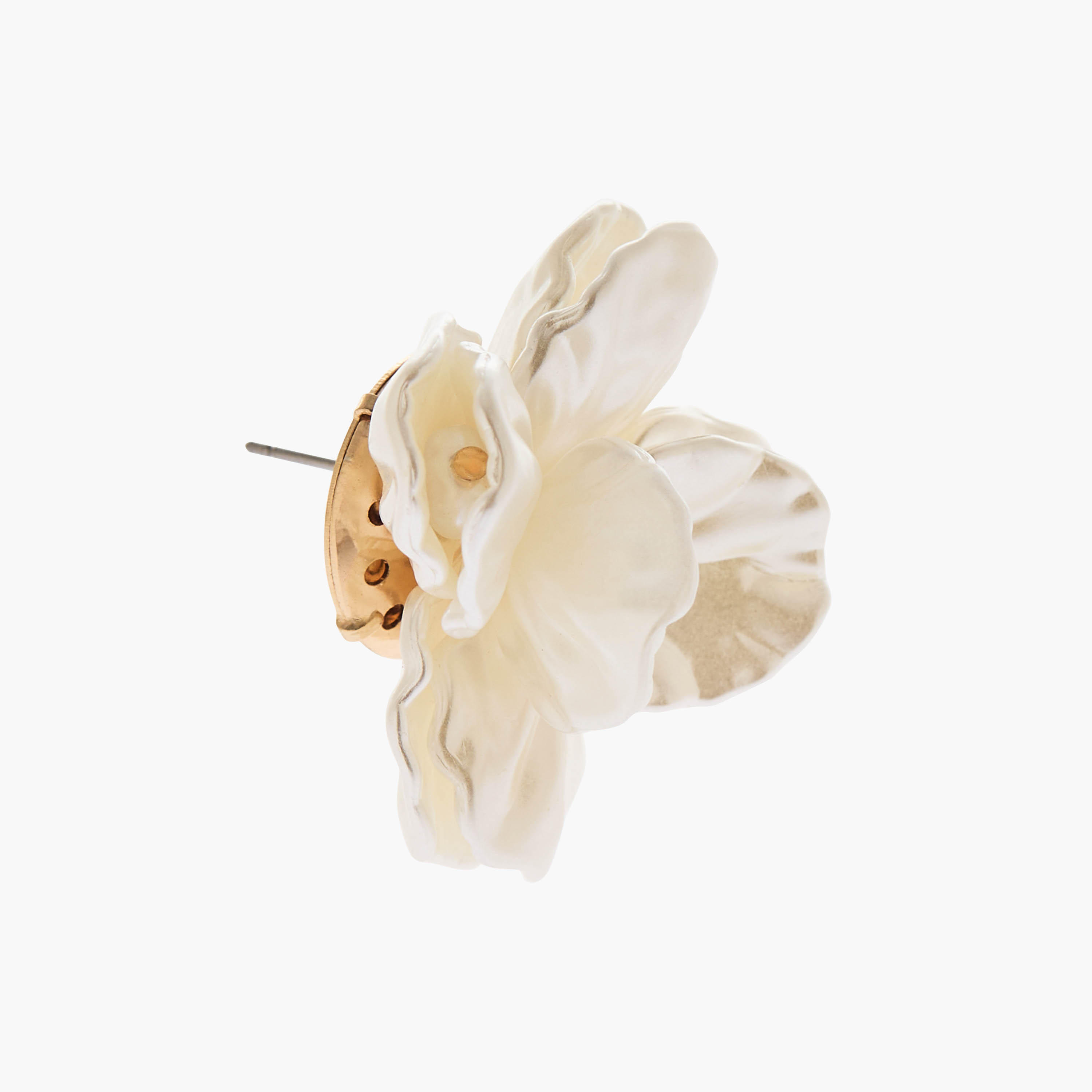 Floral Shaped Stud Earrings with Pushback Closure-women-watchesandjewellery-jewellery-earrings-image-3