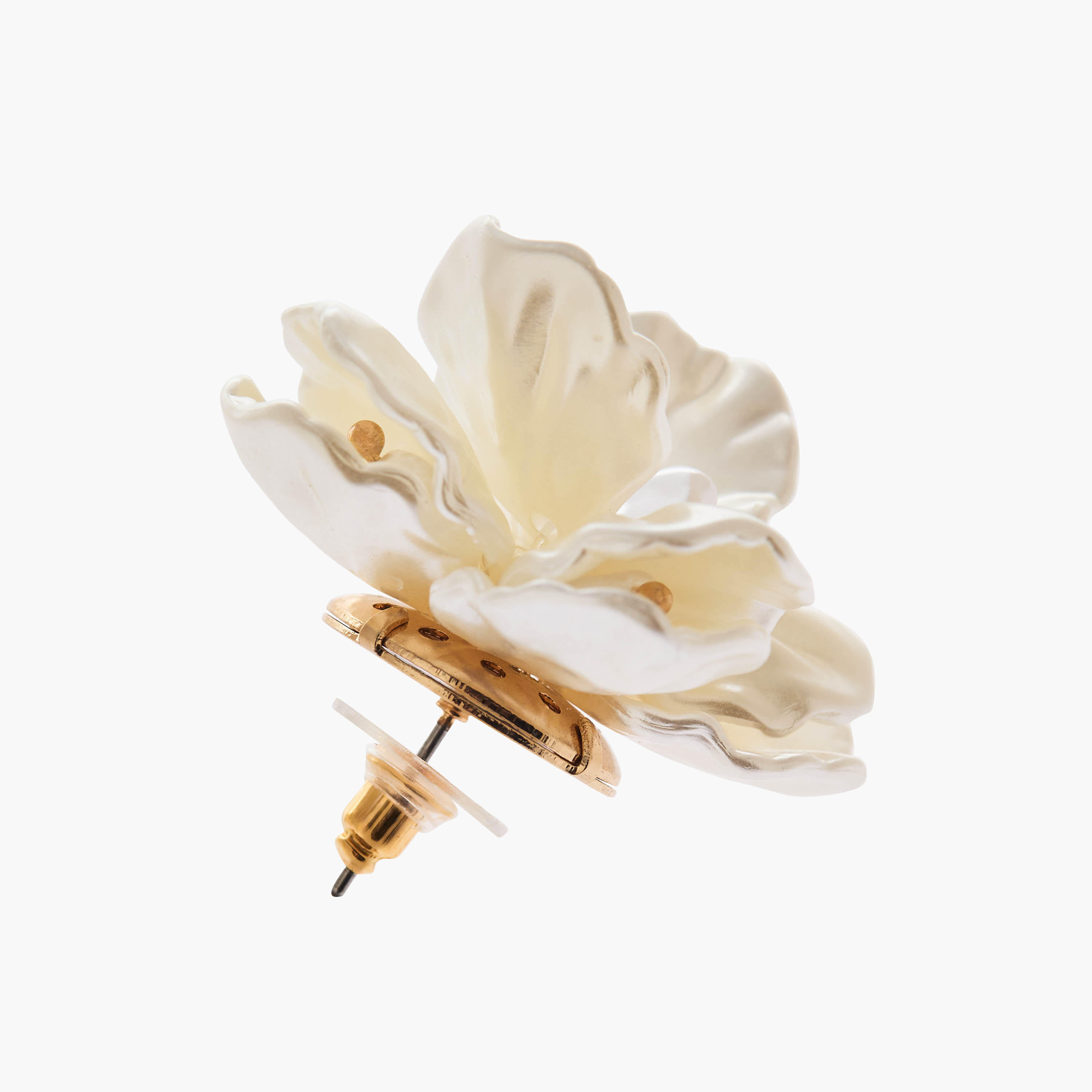 Floral Shaped Stud Earrings with Pushback Closure-women-watchesandjewellery-jewellery-earrings-image-4
