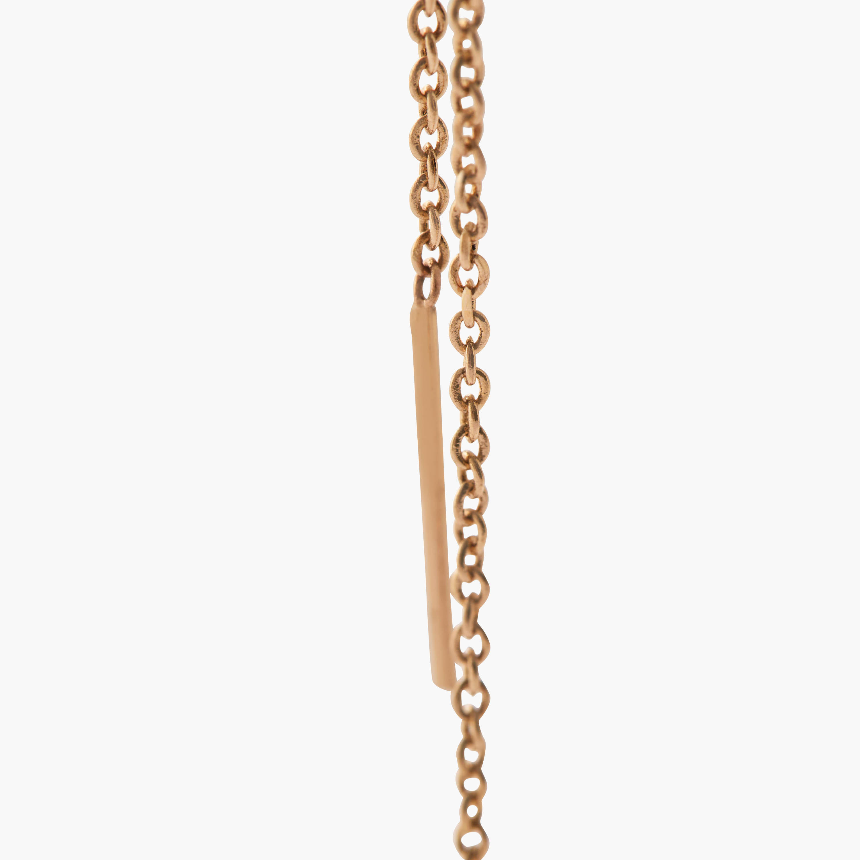 Gold Tone Clover Drop Chain Earrings-women-watchesandjewellery-jewellery-earrings-image-4