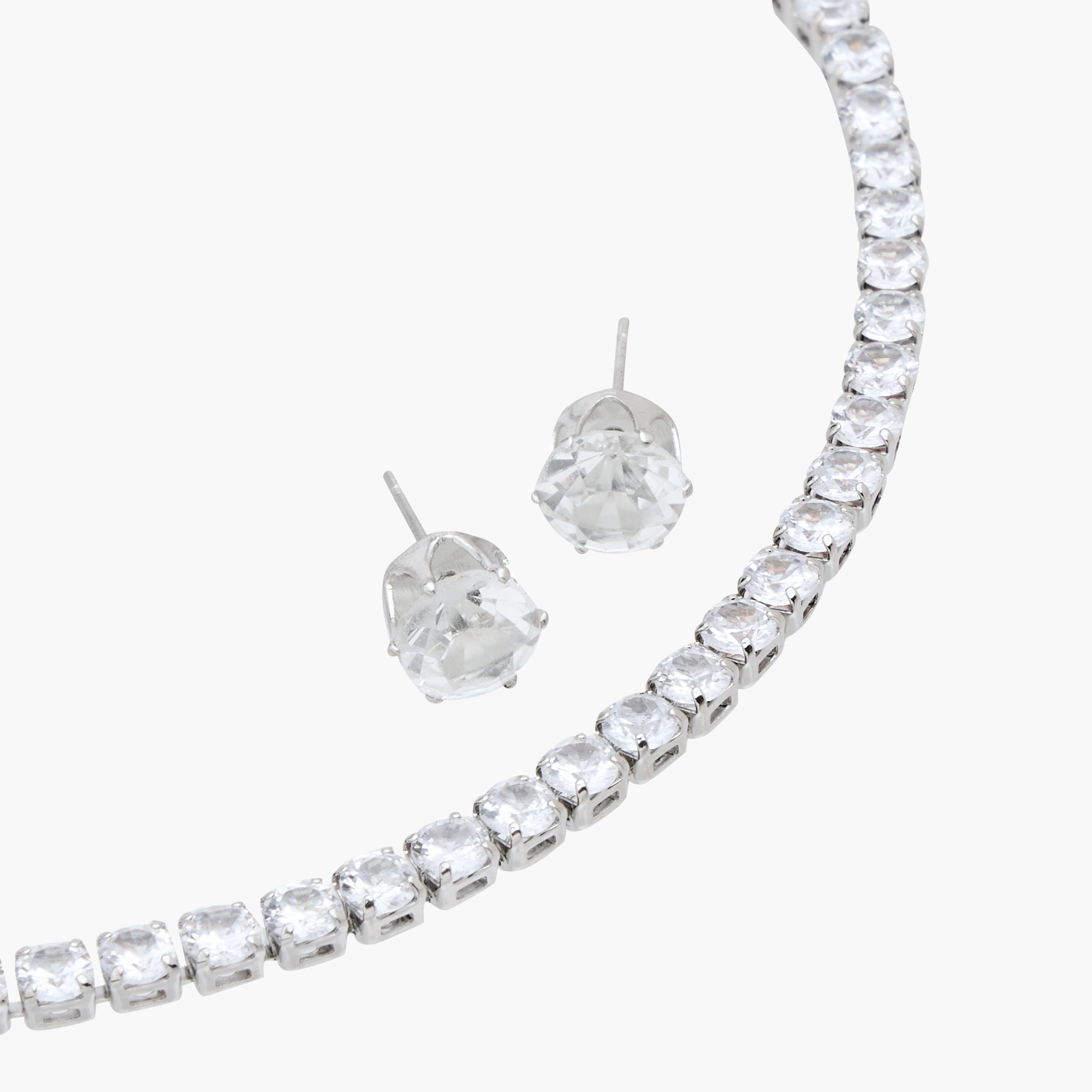 حلق وعقد مزين بالأحجار - طقم من قطعتين-women-watchesandjewellery-jewellery-jewellerysets-image-3