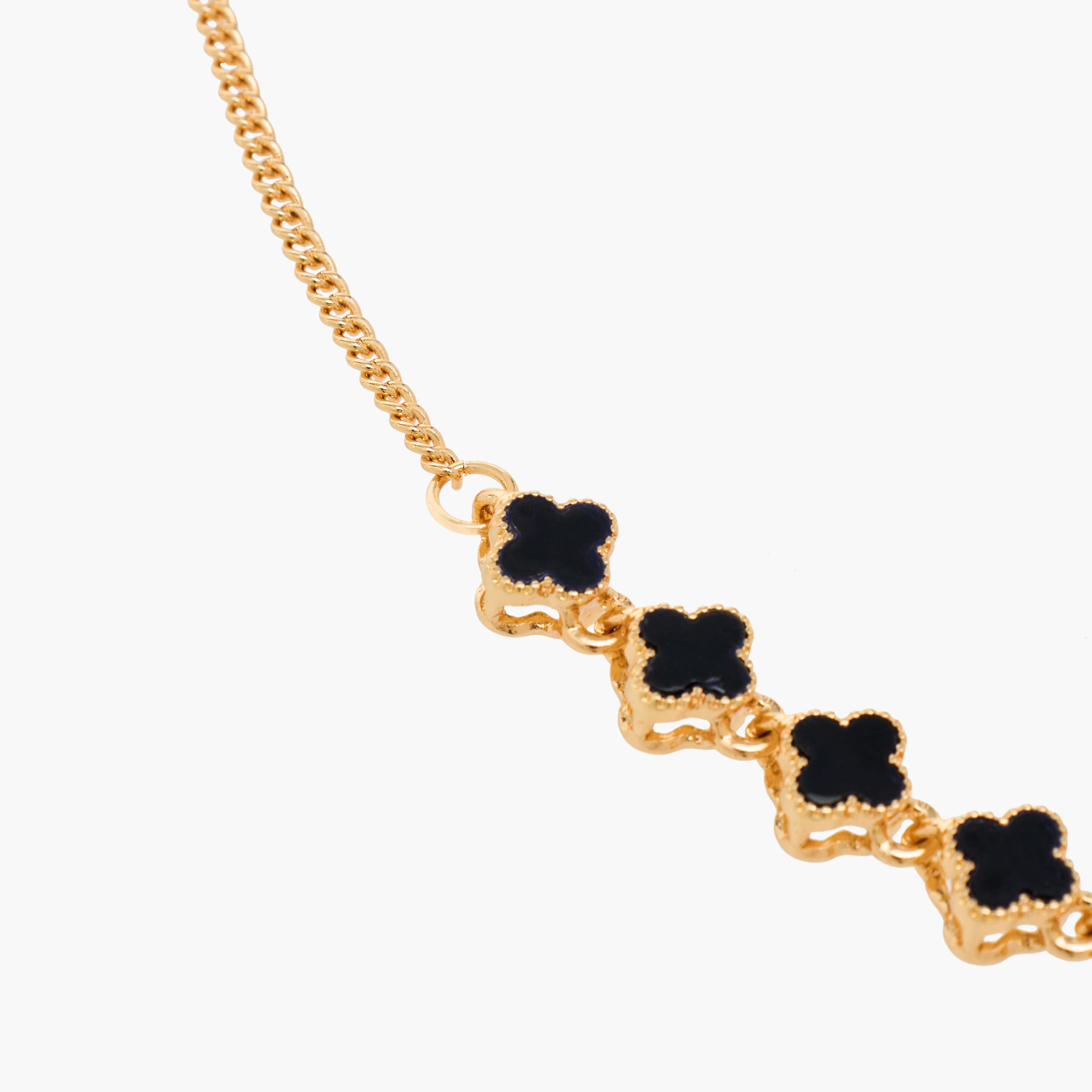 Gold Tone Necklace with Floral Embellishment-women-watchesandjewellery-jewellery-necklacesandpendants-image-3