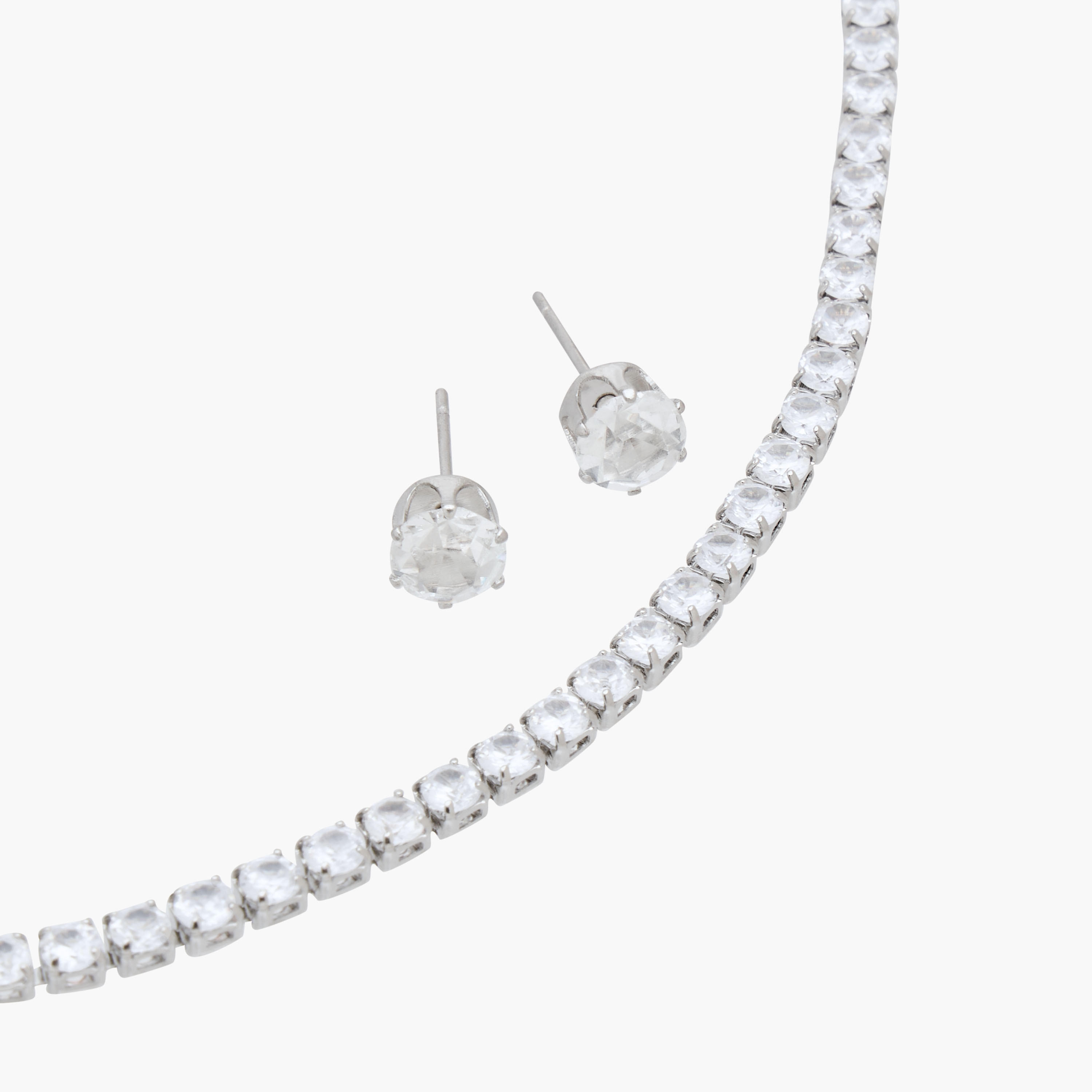 طقم عقد وحلق قطعتين بتزيينات حجر-women-watchesandjewellery-jewellery-jewellerysets-image-3