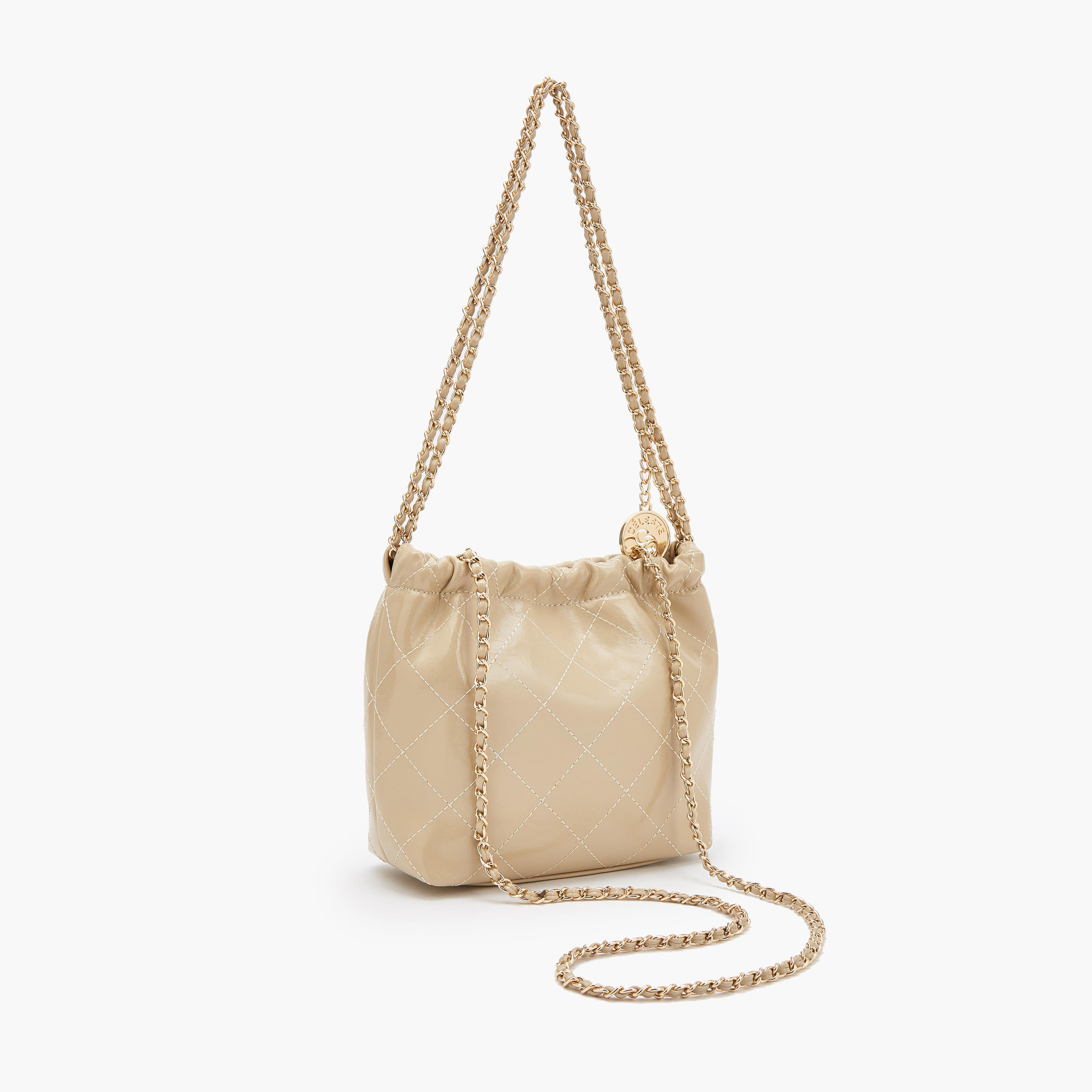 شنطة كتف مبطنة بحزام مزين بسلسلة من سيليست-women-bagsandwallets-handbags-image-5