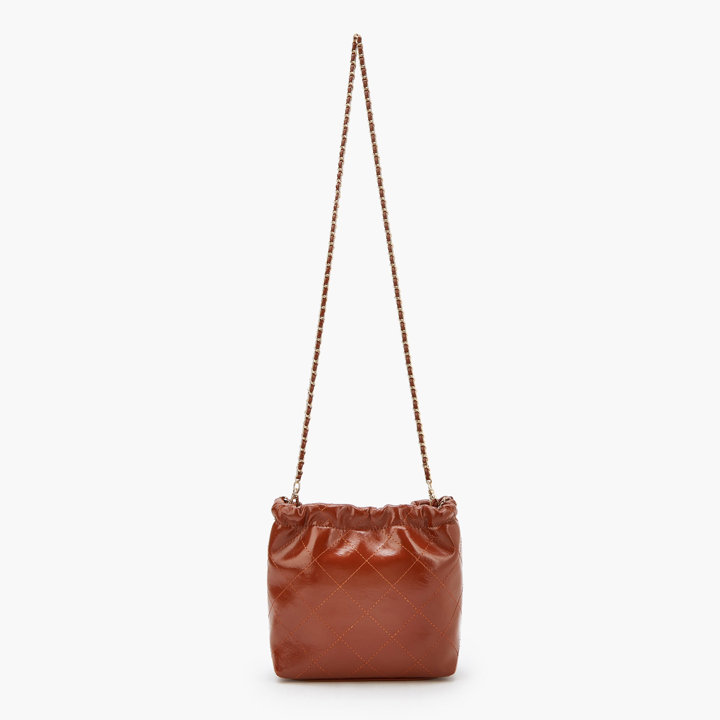 شنطة كتف مبطنة بحزام مزين بسلسلة من سيليست-women-bagsandwallets-handbags-image-7