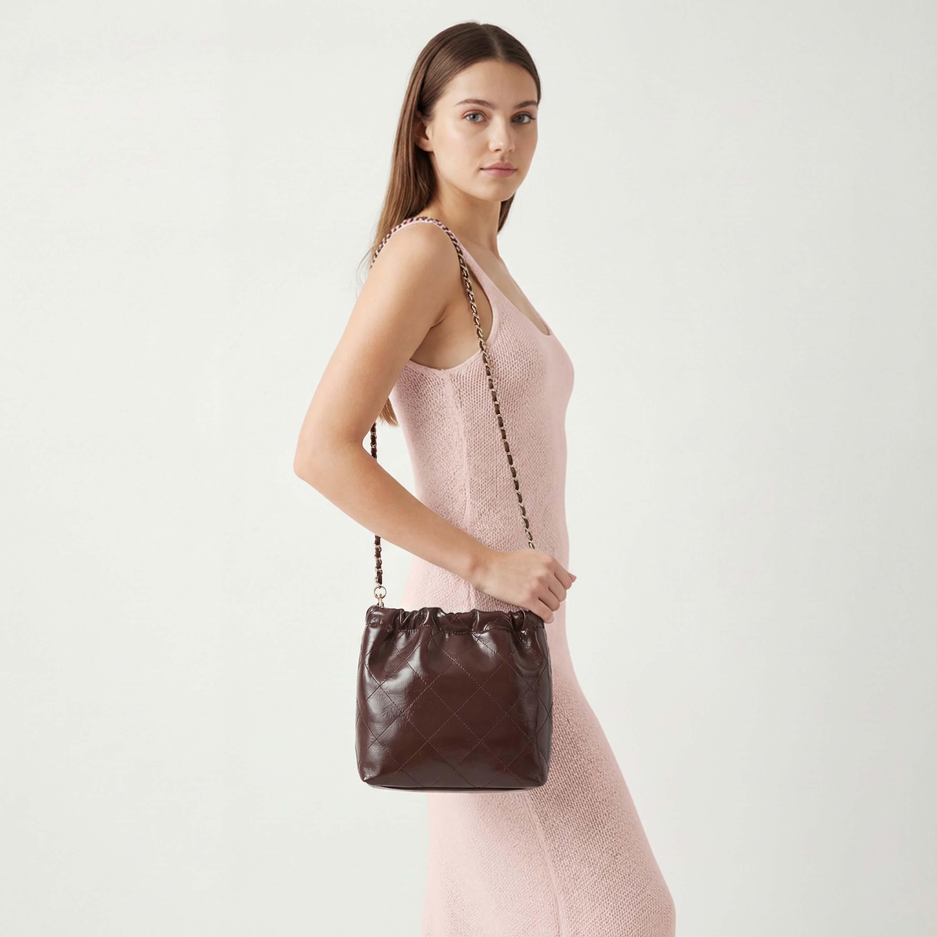 Celeste Quilted Shoulder Bag with Chain Accent Strap-women-bagsandwallets-handbags-image-2
