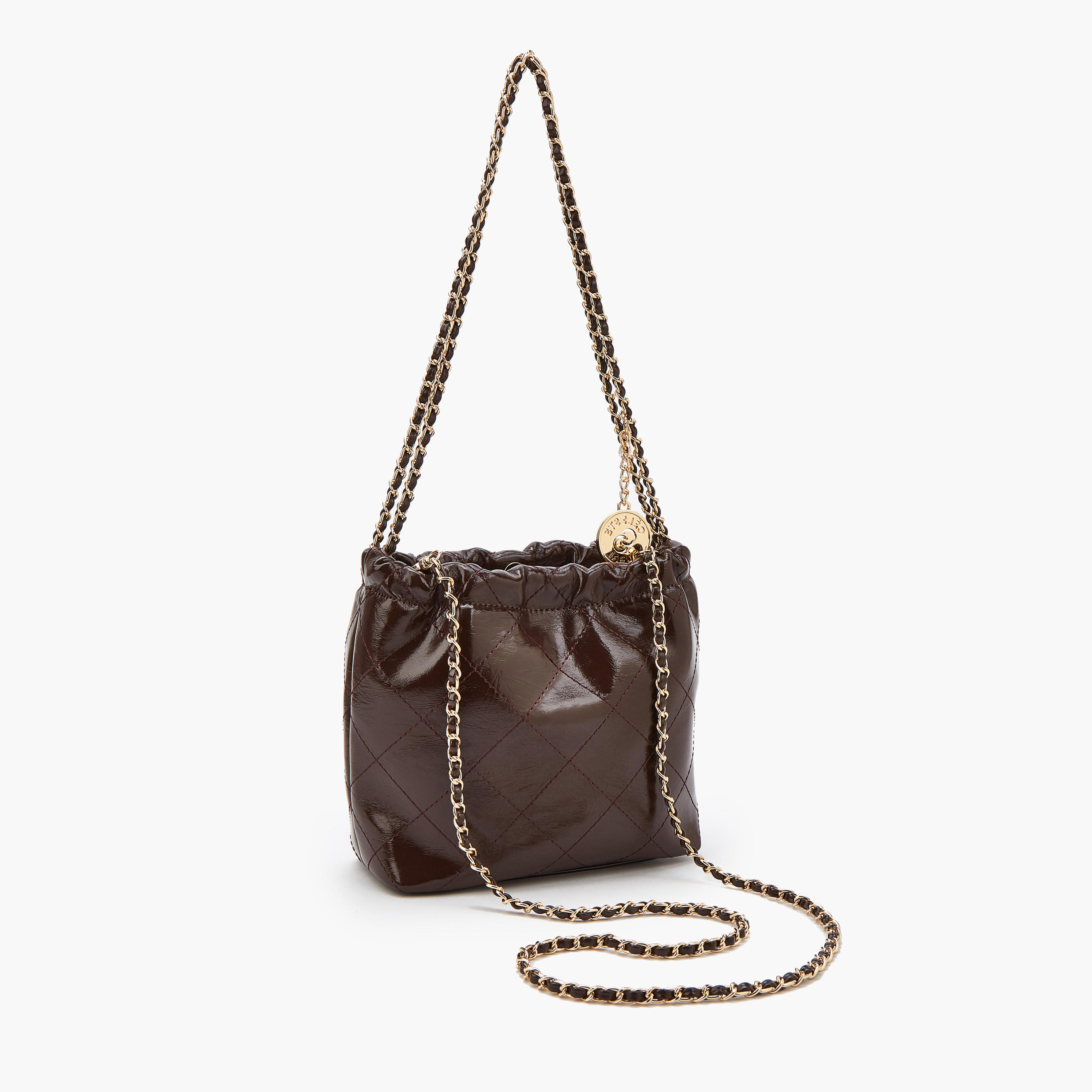 شنطة كتف مبطنة بحزام مزين بسلسلة من سيليست-women-bagsandwallets-handbags-image-5