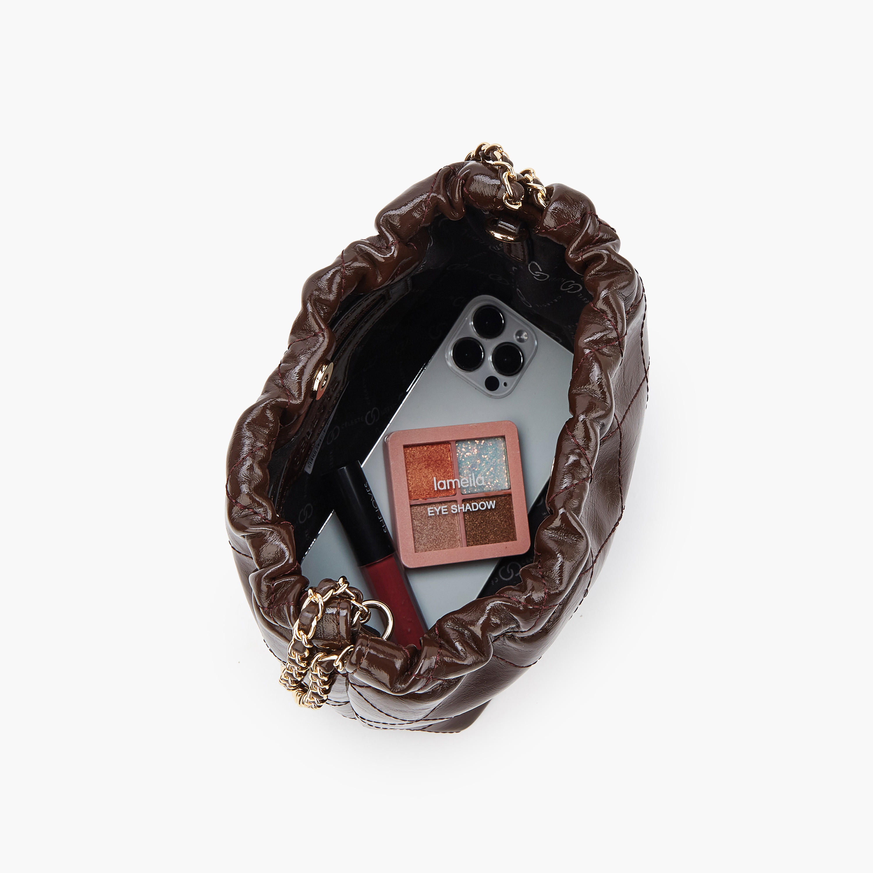 شنطة كتف مبطنة بحزام مزين بسلسلة من سيليست-women-bagsandwallets-handbags-image-8