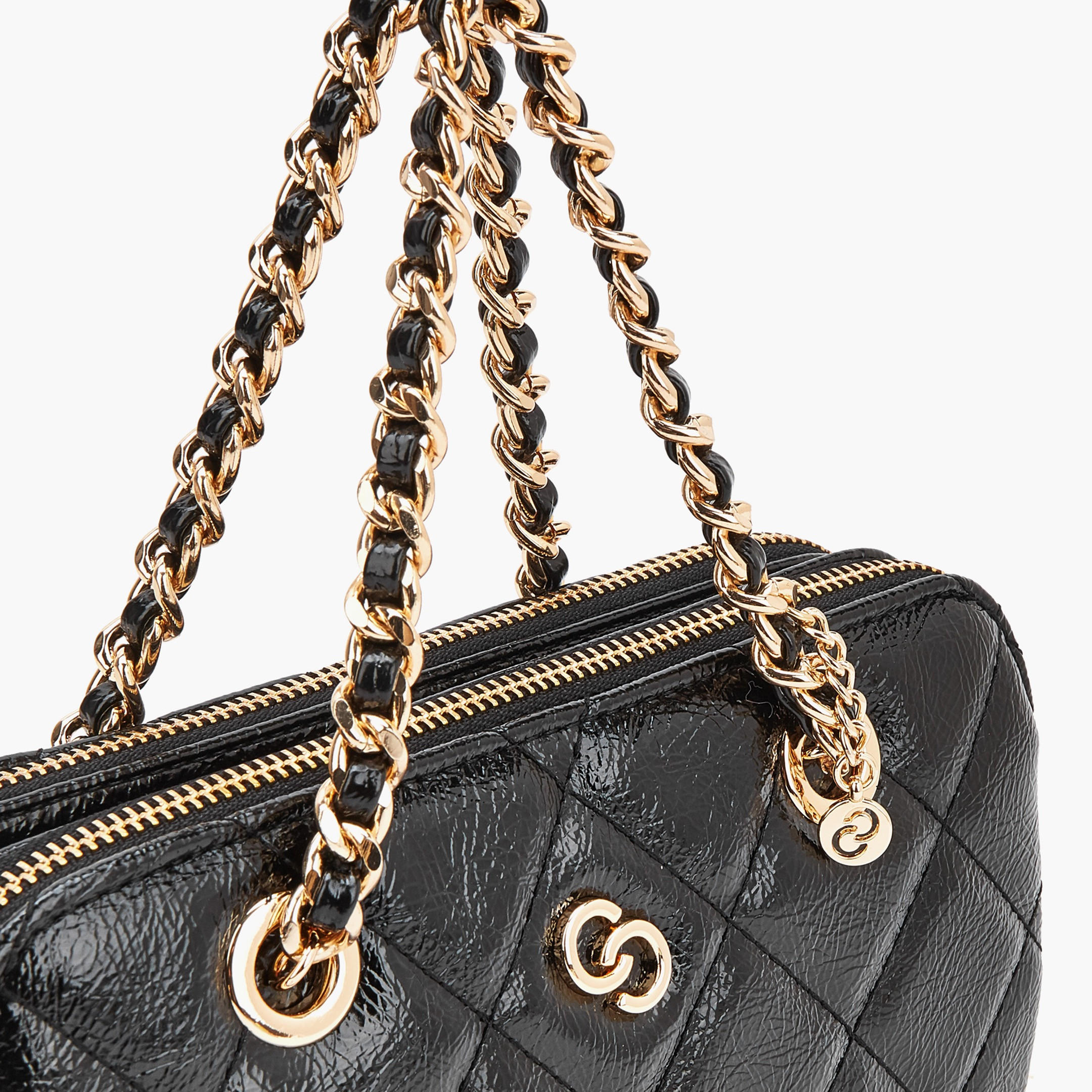 Celeste Quilted Crossbody Bag with Chain Accent Strap-women-bagsandwallets-handbags-image-4