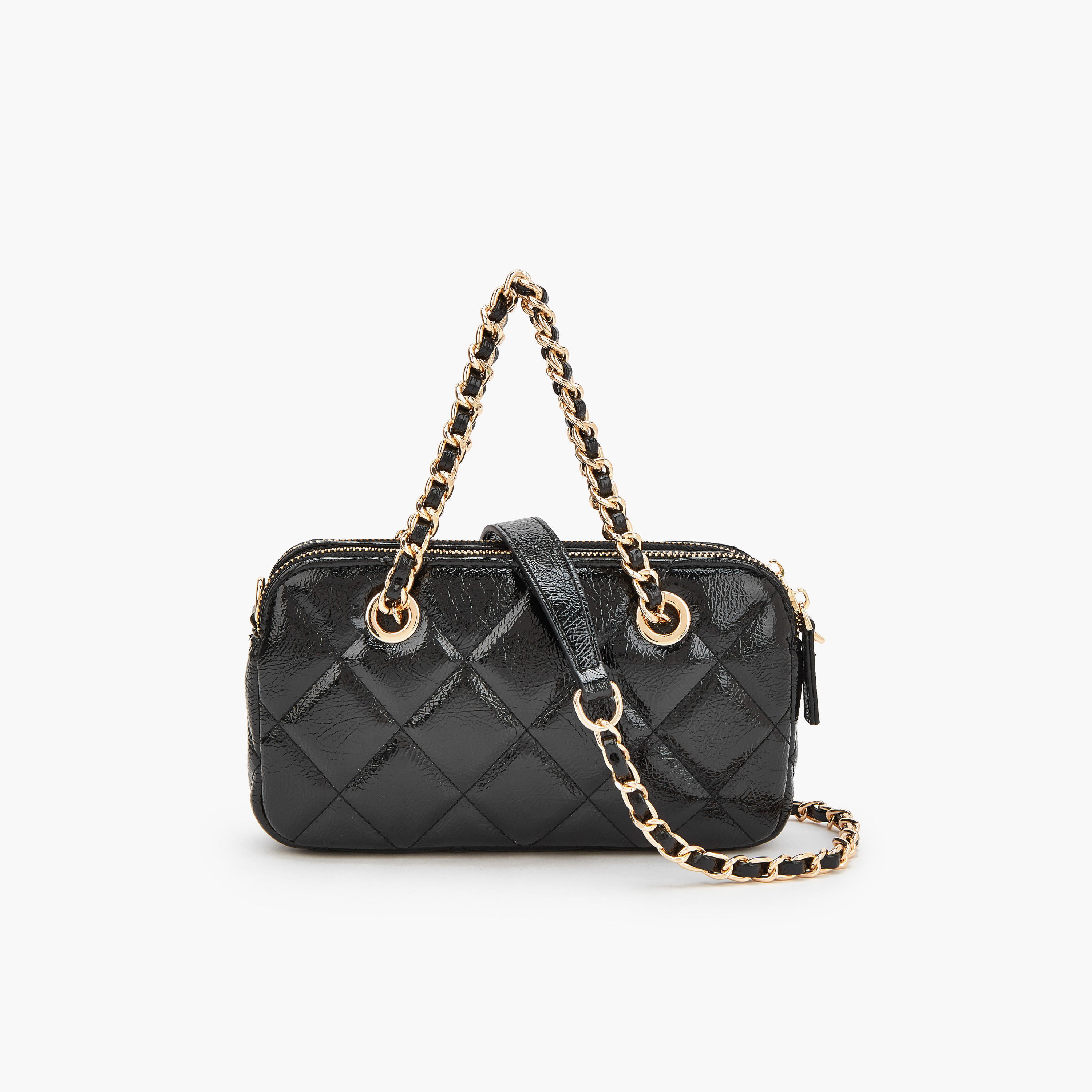 Celeste Quilted Crossbody Bag with Chain Accent Strap-women-bagsandwallets-handbags-image-5