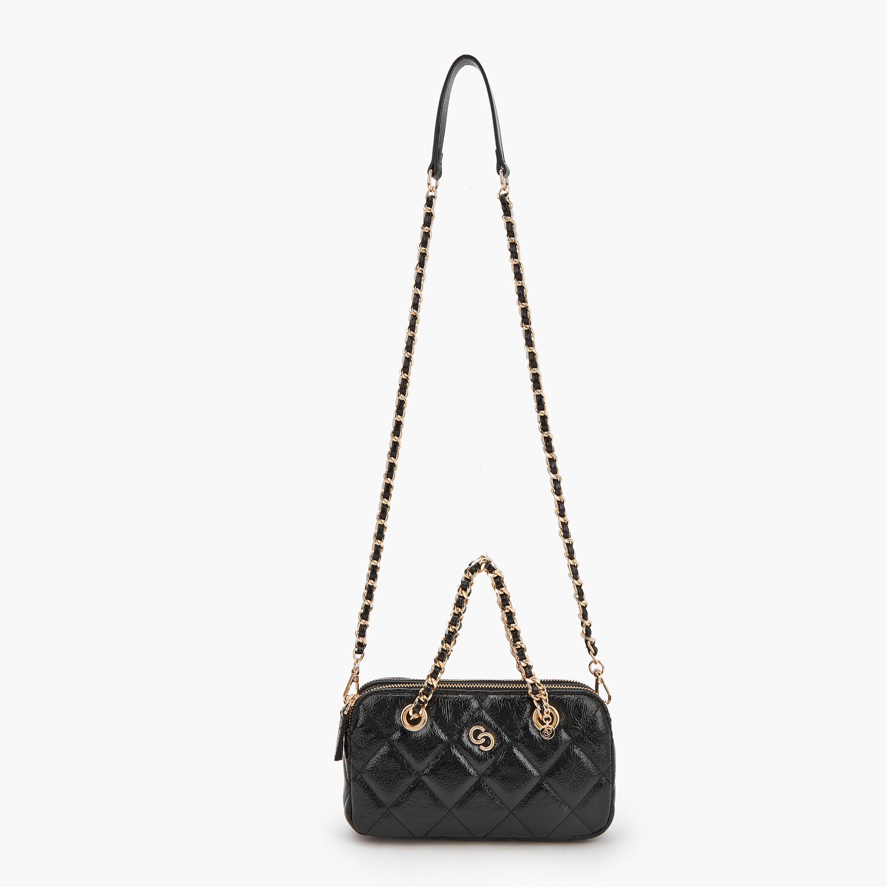 Celeste Quilted Crossbody Bag with Chain Accent Strap-women-bagsandwallets-handbags-image-6