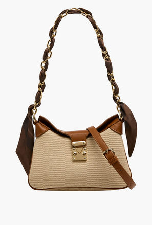 شنطة كروس بودي بارزة الملمس بحزام قابل للتعديل من كريسبيلا-women-bagsandwallets-handbags-image-1