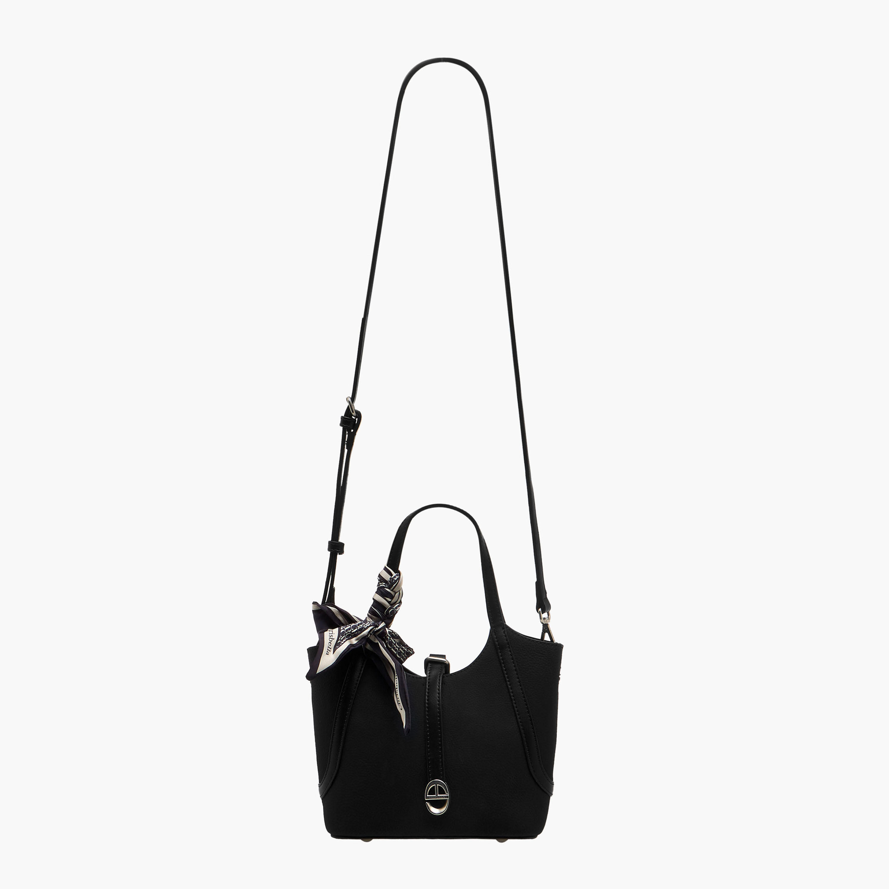 Chrisbella Scarf Accent Tote Bag with Pouch-women-bagsandwallets-handbags-image-3