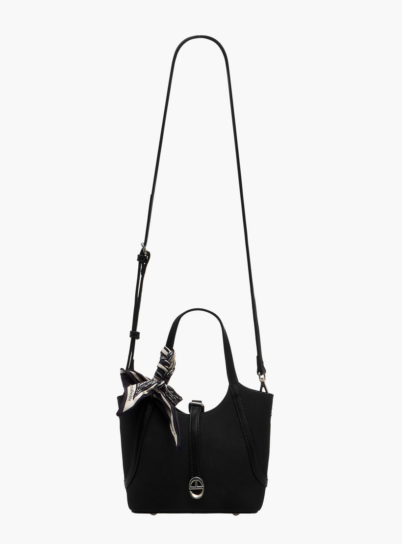 Chrisbella Scarf Accent Tote Bag with Pouch-women-bagsandwallets-handbags-image-3