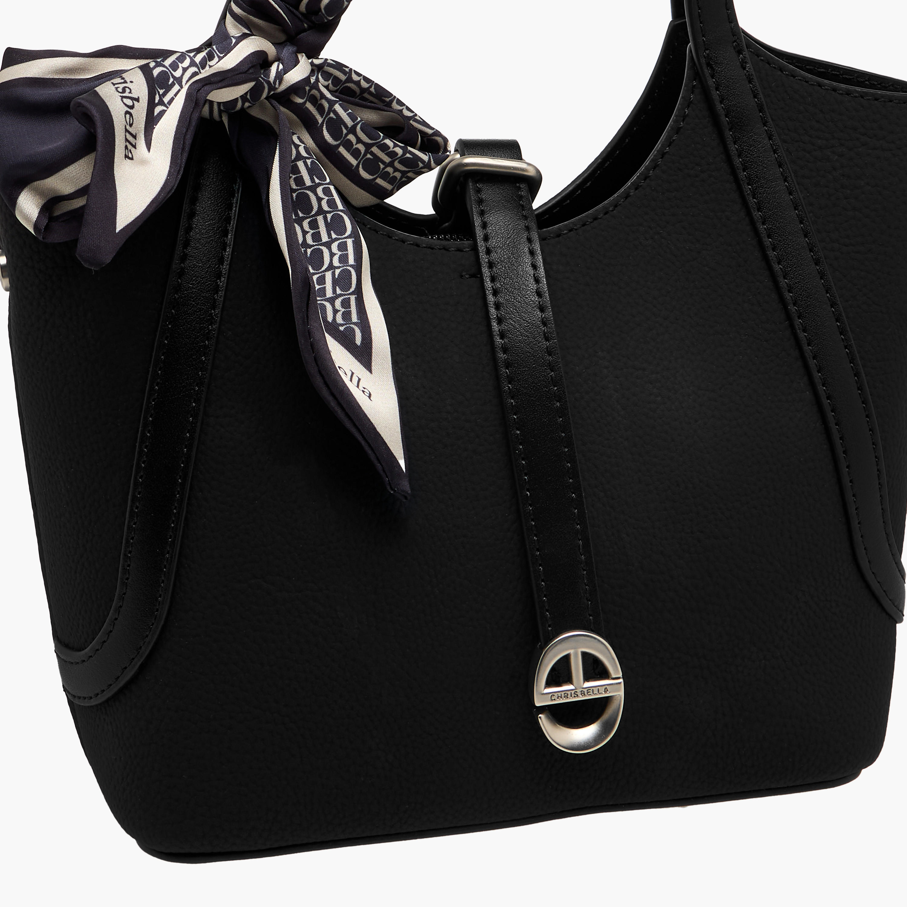 شنطة توت بتزيينات وشاح مع شنطة صغيرة من كريسبيلا-women-bagsandwallets-handbags-image-4