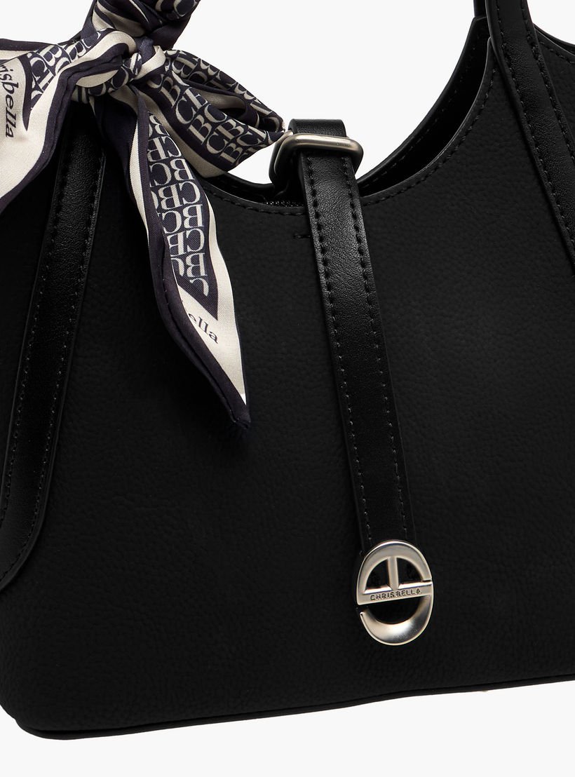 Chrisbella Scarf Accent Tote Bag with Pouch-women-bagsandwallets-handbags-image-4