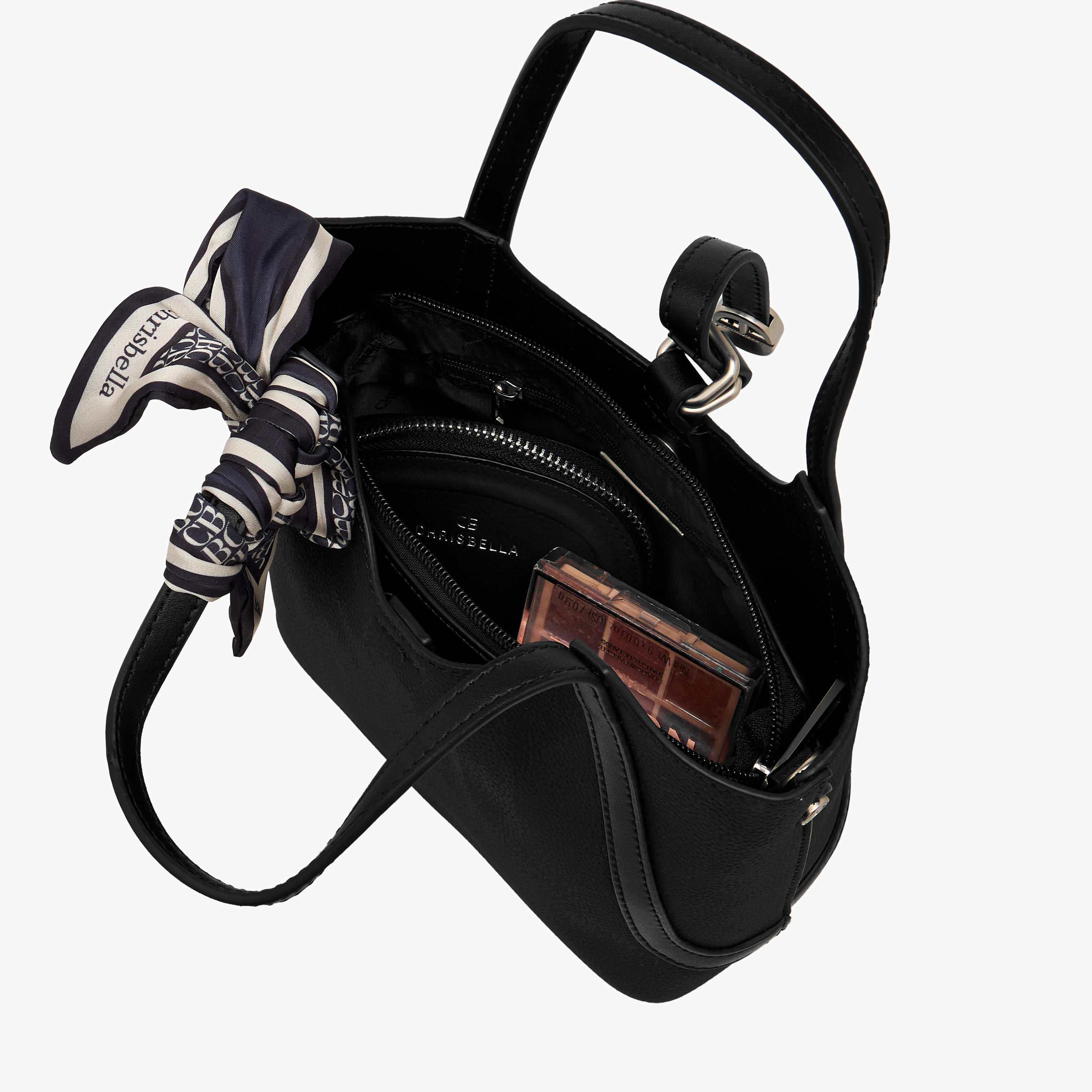 Chrisbella Scarf Accent Tote Bag with Pouch-women-bagsandwallets-handbags-image-9