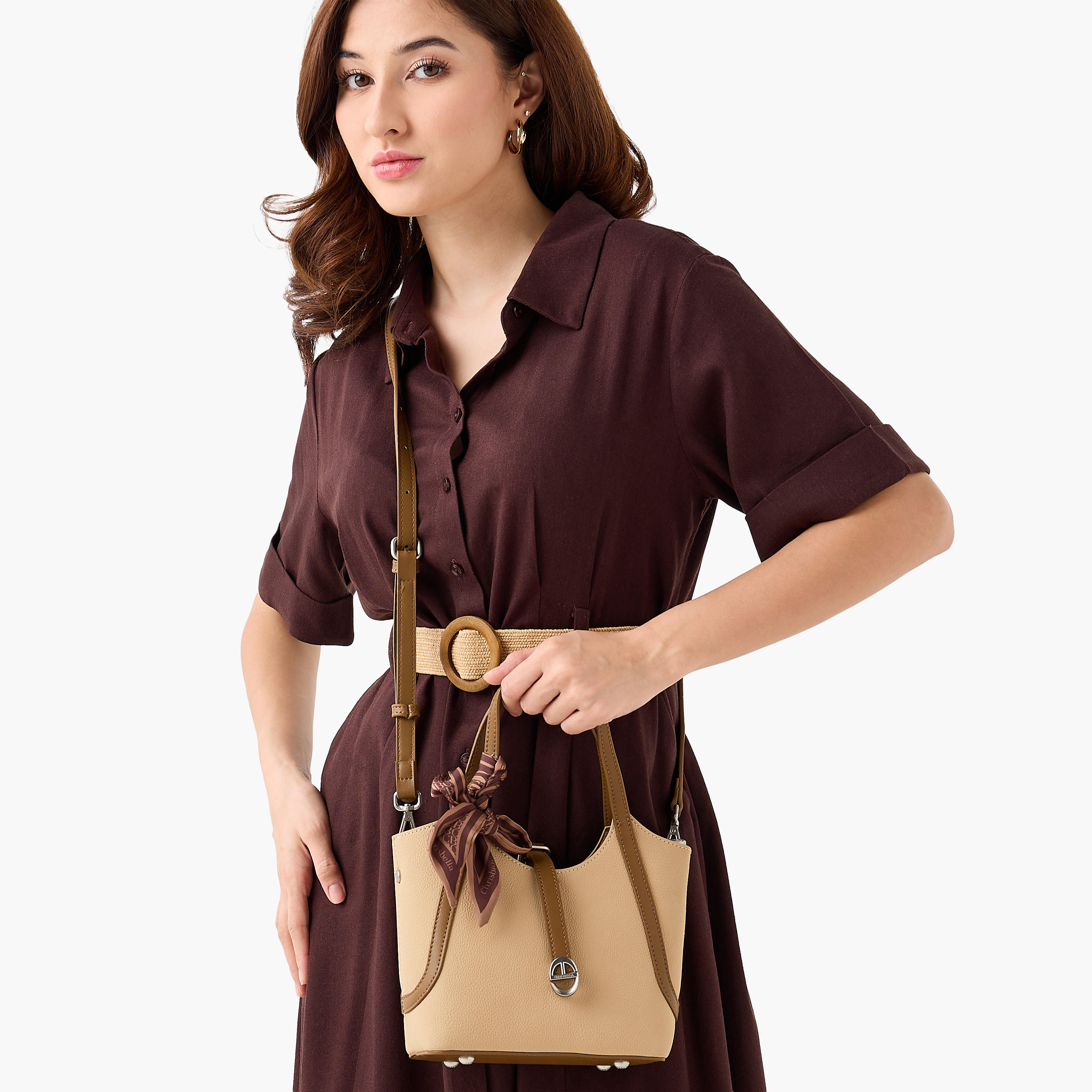 شنطة توت بارزة الملمس مع محفظة من كريسبيلا-women-bagsandwallets-handbags-image-10