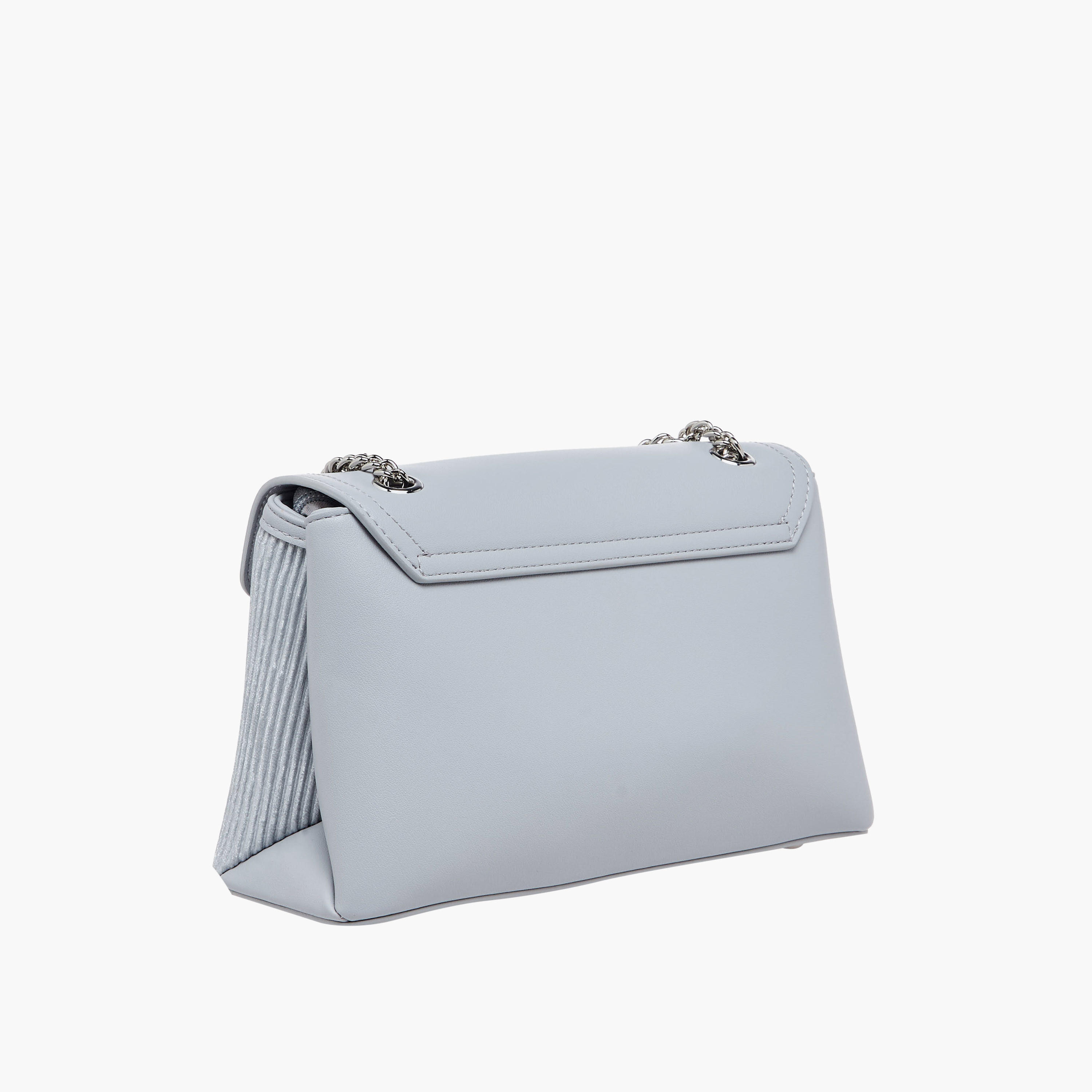 شنطة كروس بودي مضلعة بحزام سلسلة وشنطة صغيرة من كريسبيلا-women-bagsandwallets-handbags-image-4