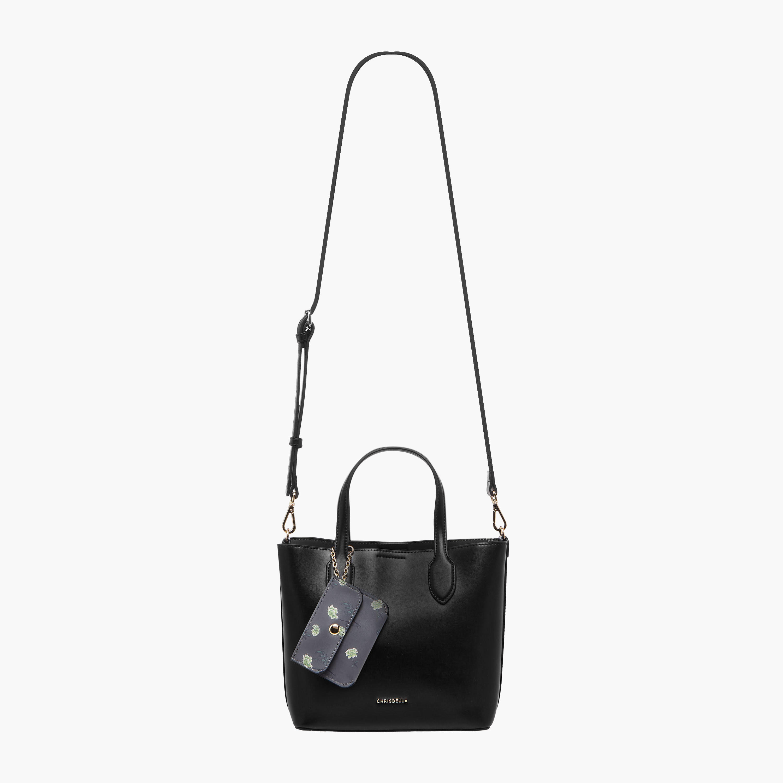 Chrisbella Monotone Tote Bag with Pouch and Detachable Strap-women-bagsandwallets-handbags-image-3