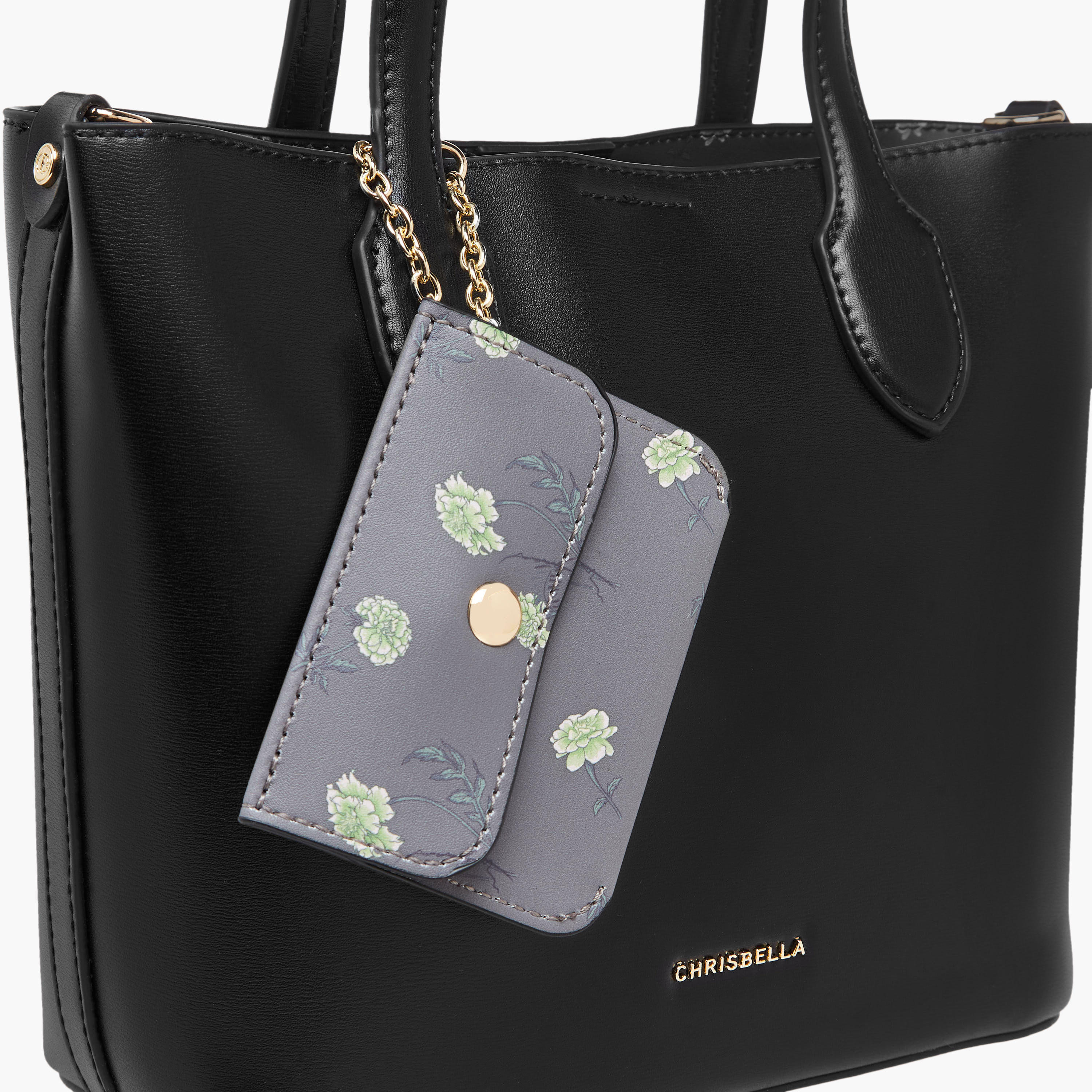 Chrisbella Monotone Tote Bag with Pouch and Detachable Strap-women-bagsandwallets-handbags-image-5