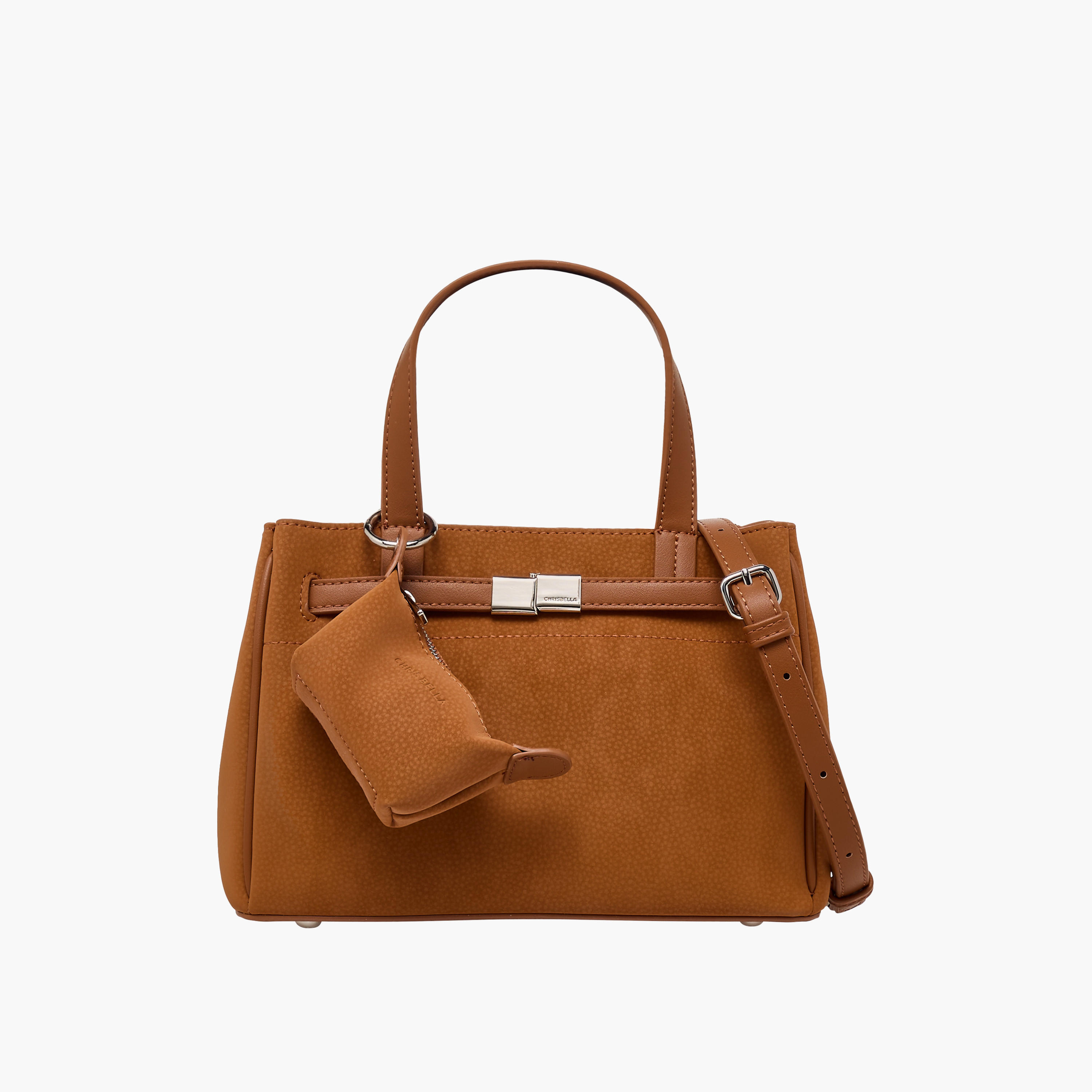 شنطة كروس بودي سادة بحزام قابل للتعديل مع شنطة صغيرةمن كريسبيلا-women-bagsandwallets-handbags-image-1